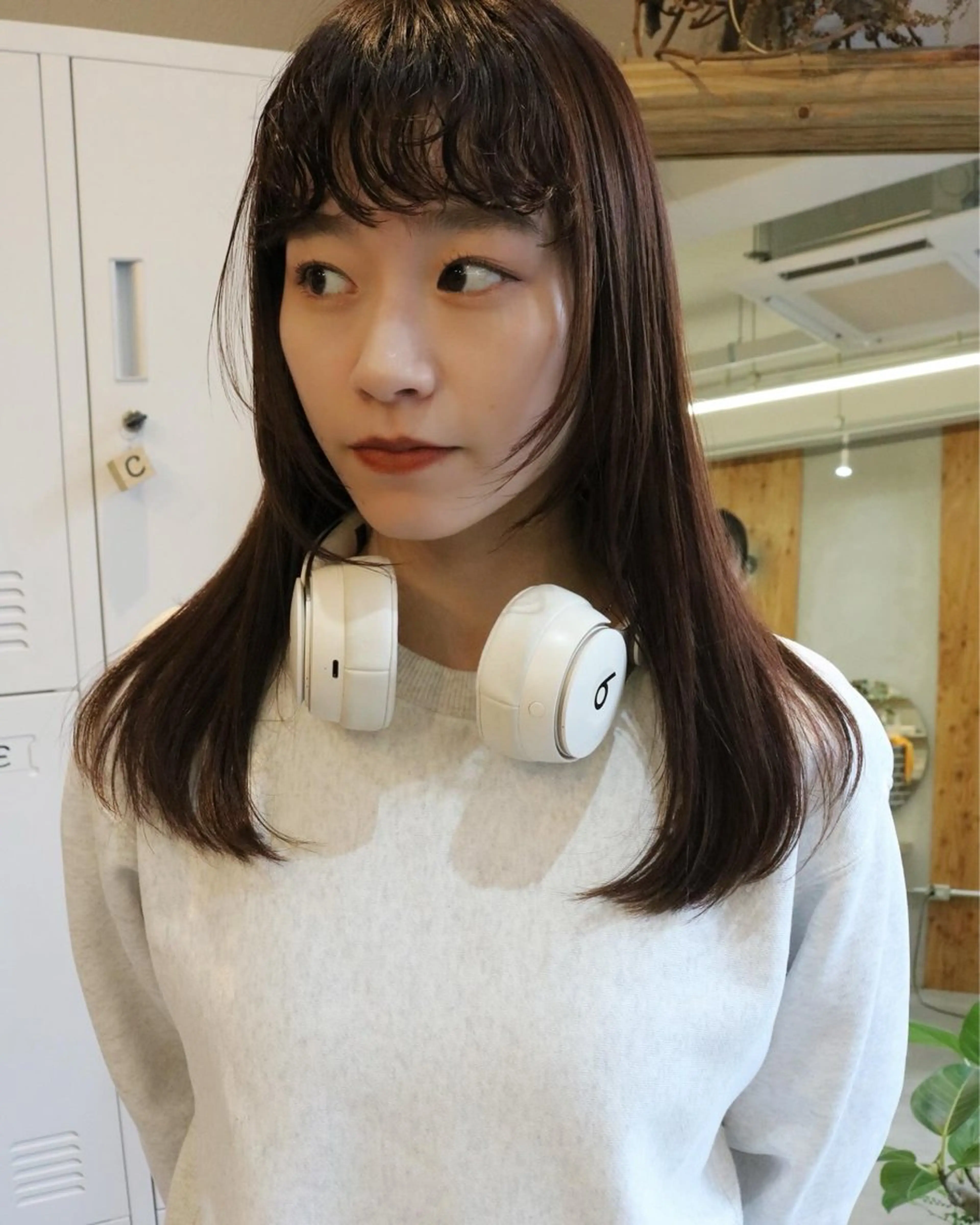 セミロング カラー パーマ 松村 澪里のヘアスタイル