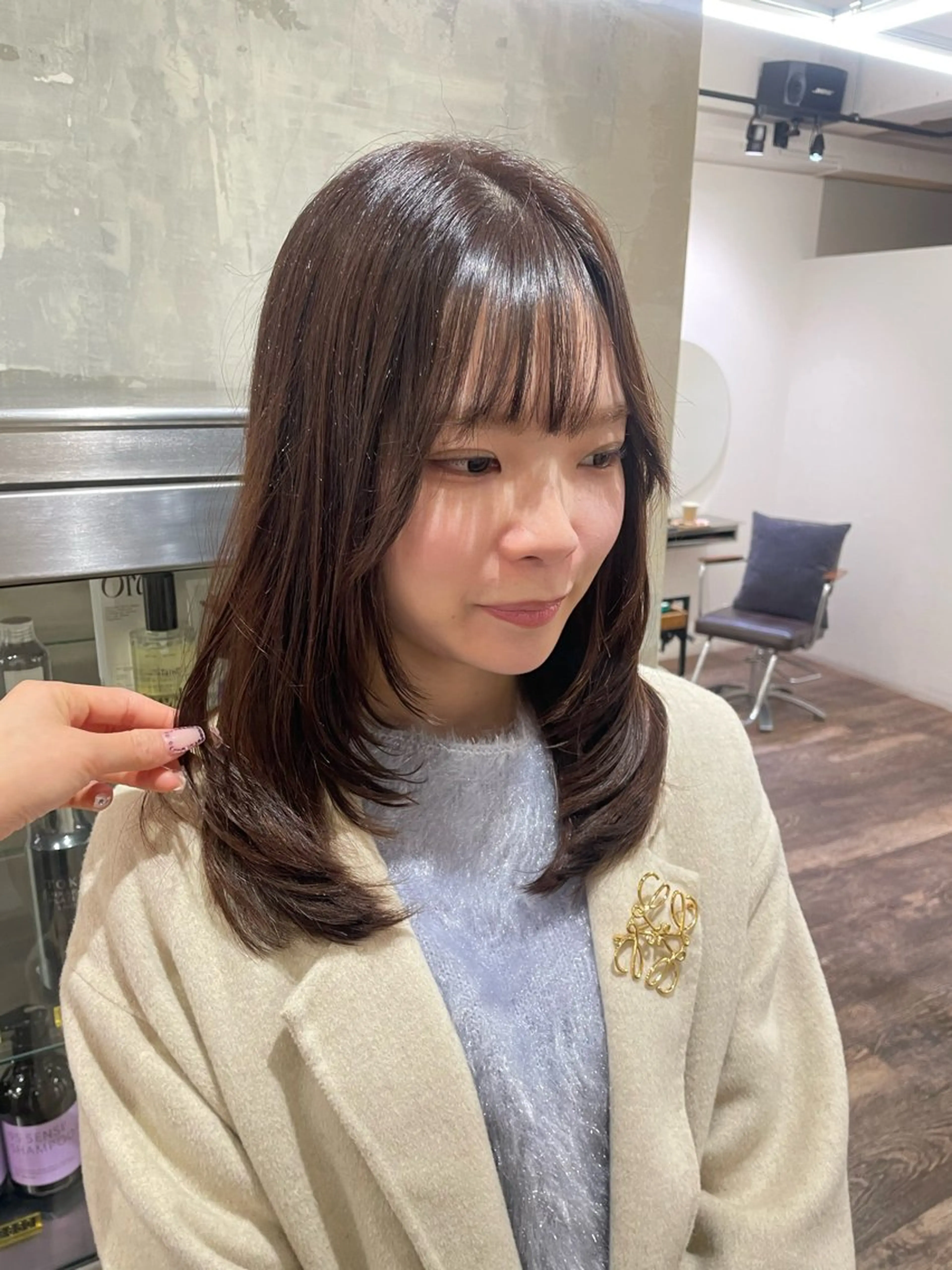 セミロング elena byartefice所属・安達 萌花のヘアスタイル