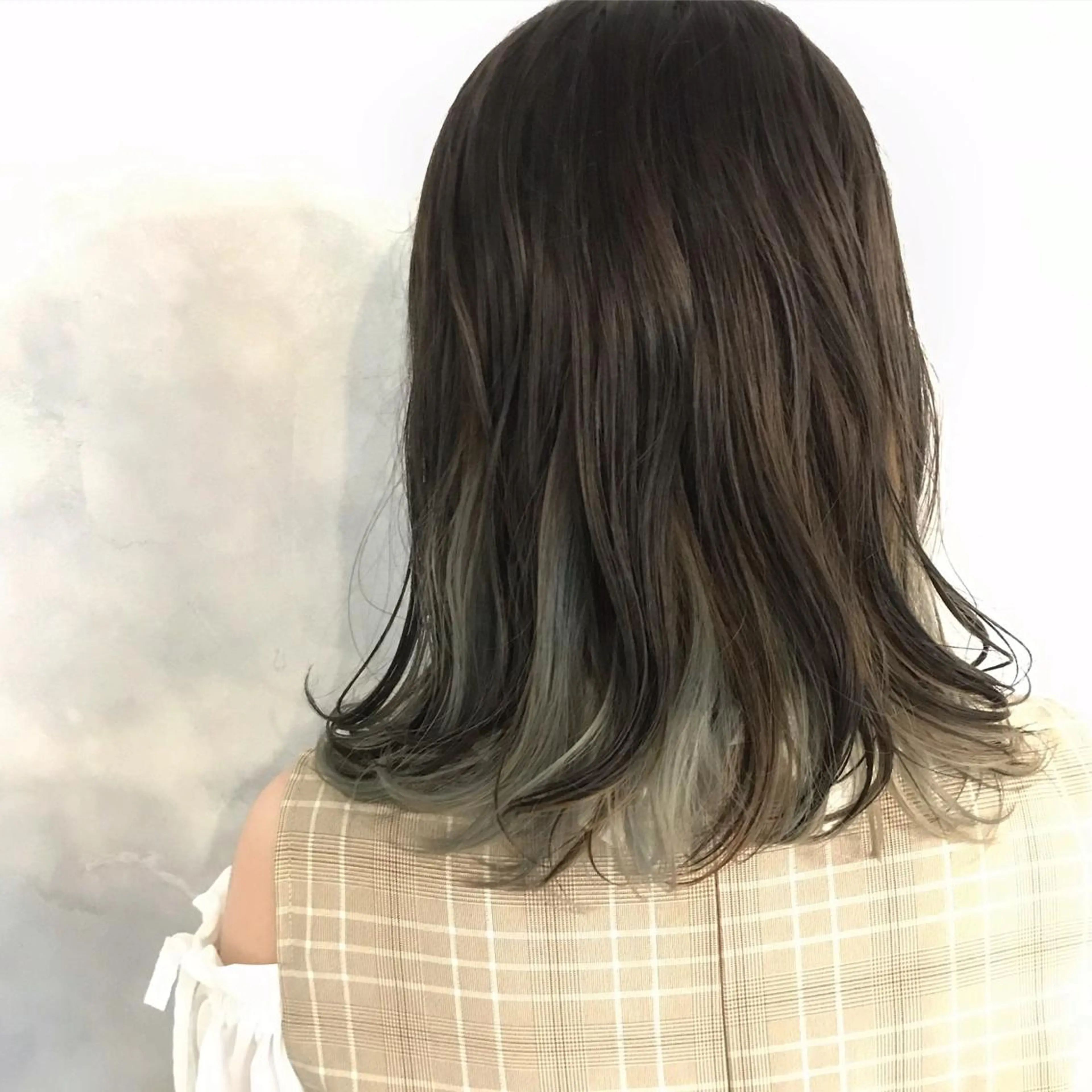 ミディアム カラー カット ヘアカラー トリートメント GO TODAY所属・ハイトーン/小顔 カット/Ayumuのヘアスタイル