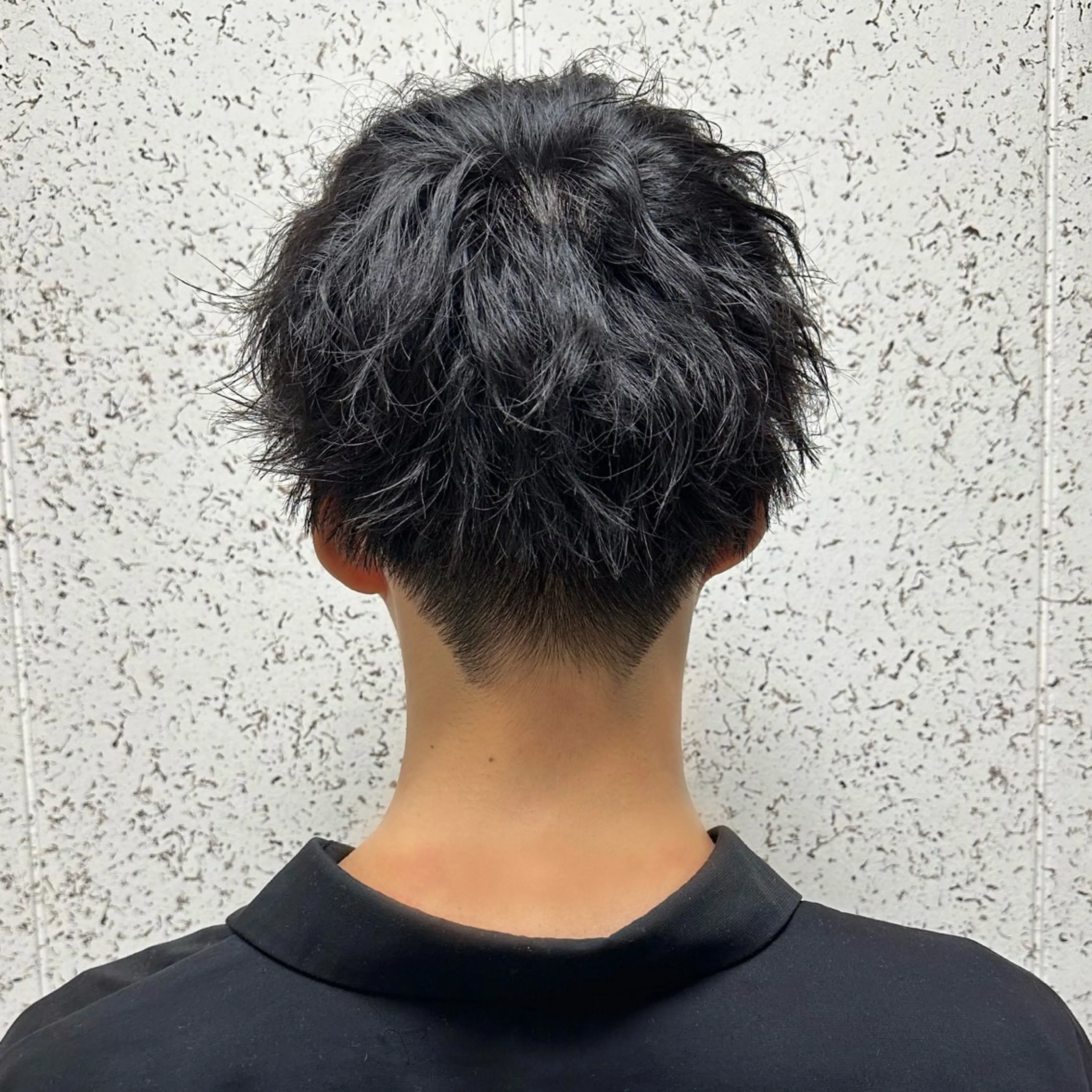ショート パーマ メンズ ビジネス フェードカット 刈り上げ Hair Salon Chiaro Luce所属・池田 大祐のヘアスタイル