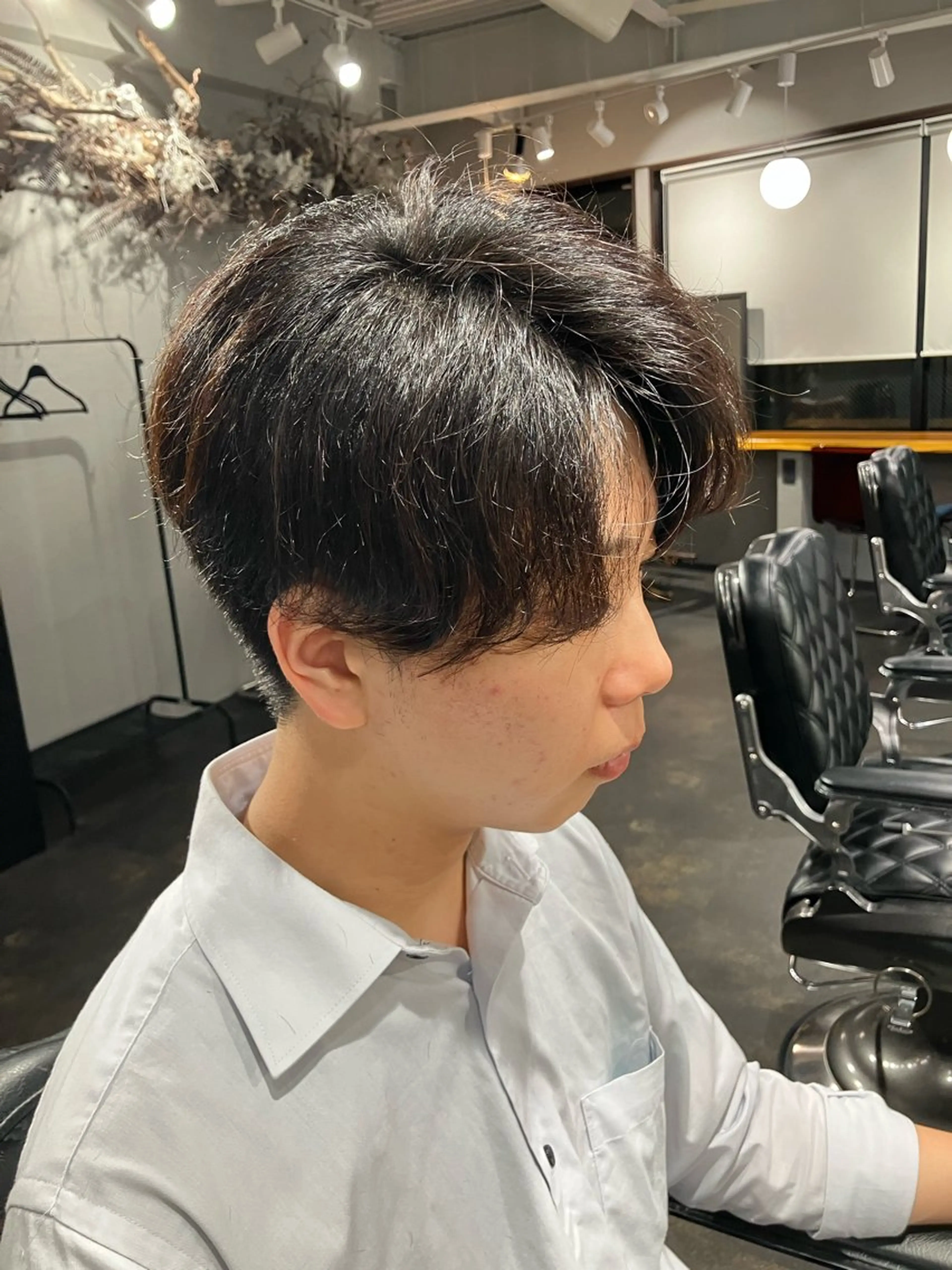 ショート メンズ マッシュ メンズ/ケアパーマ /hayashiのヘアスタイル