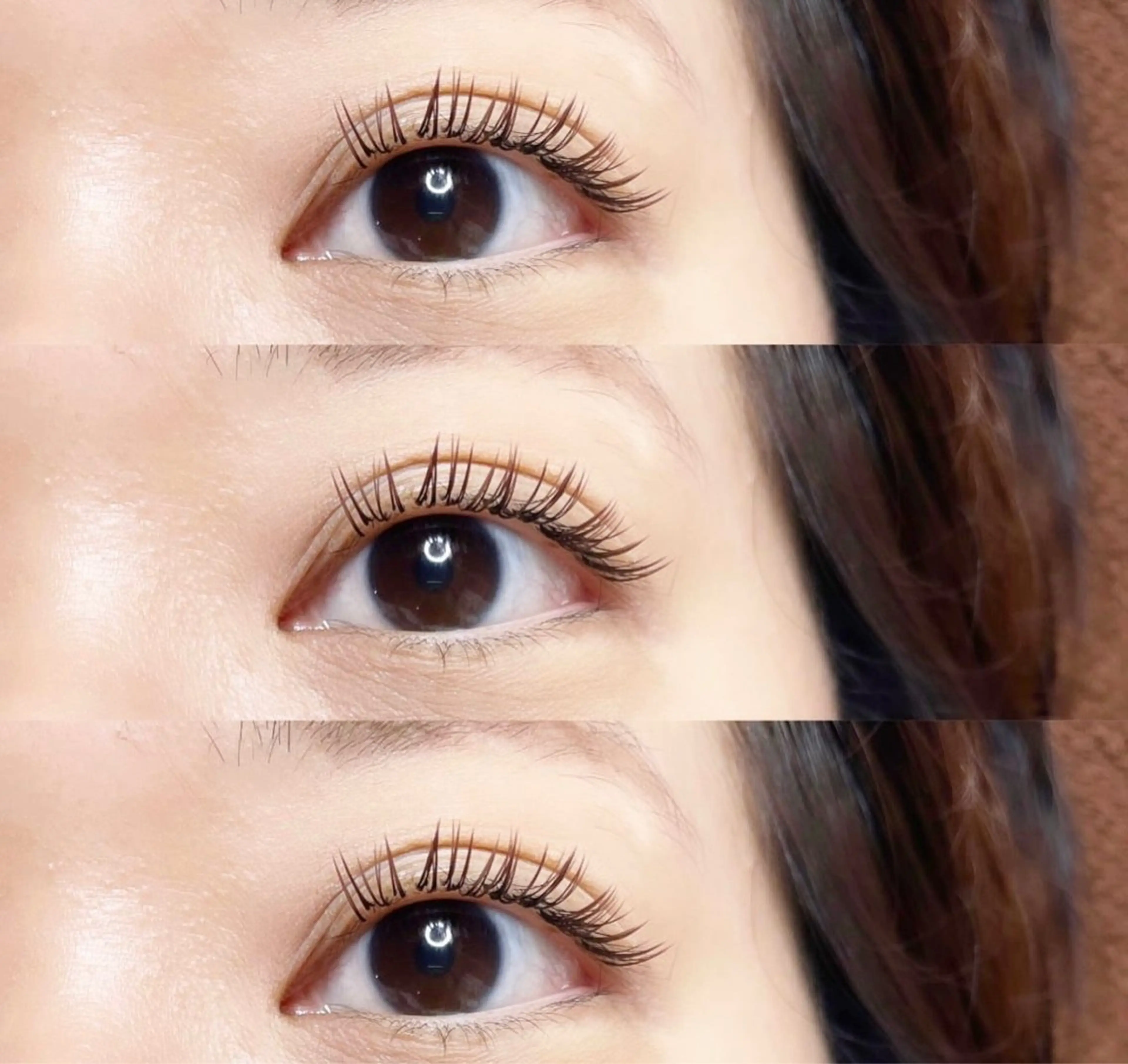 持ち・ボリューム抜群❣️カラーダブルフラットラッシュ(ブラウン２色から選べる)🧸100束他店付け足しOK🤎お直し不可の写真