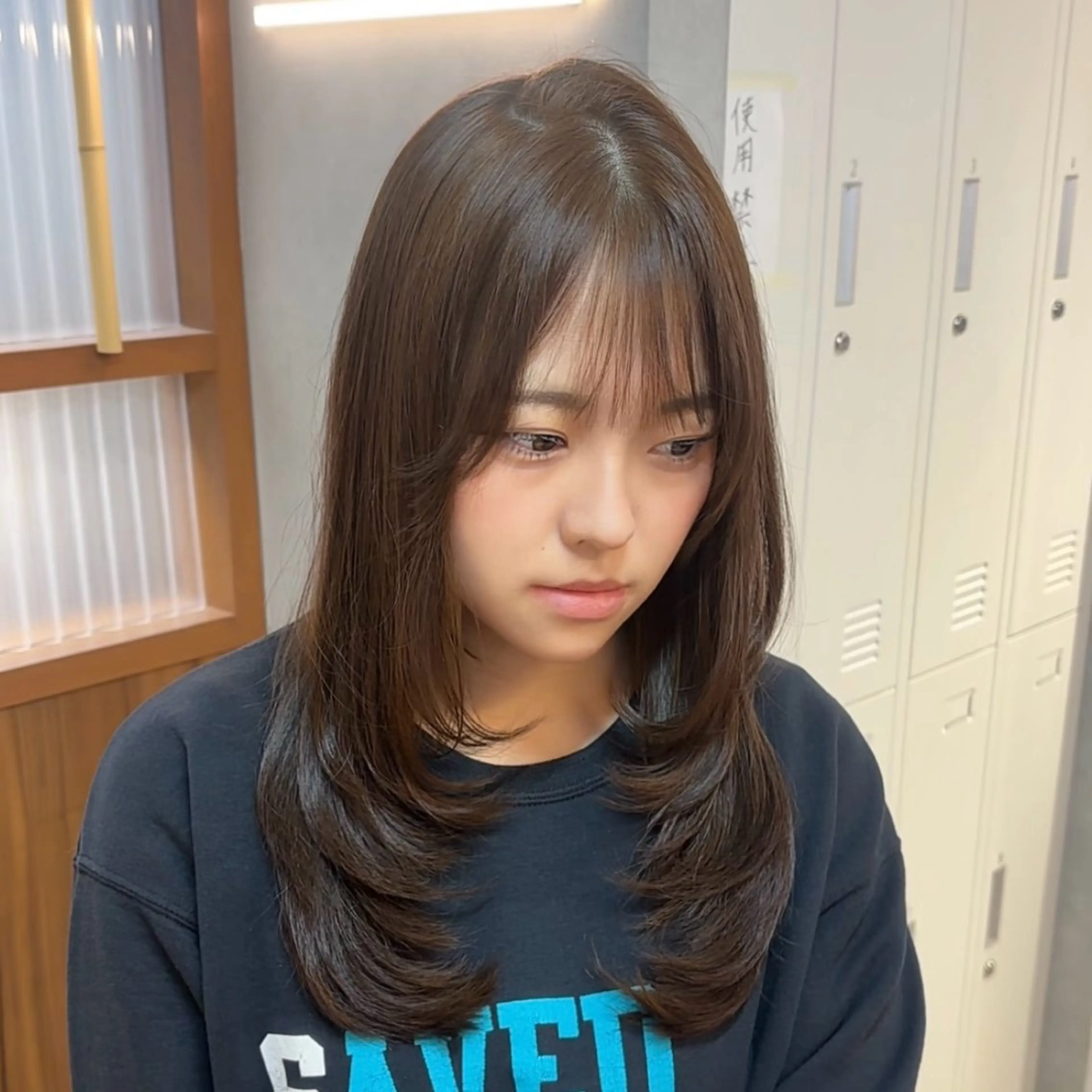 ロング カラー カット ヘアカラー 山口 摩七斗のヘアスタイル