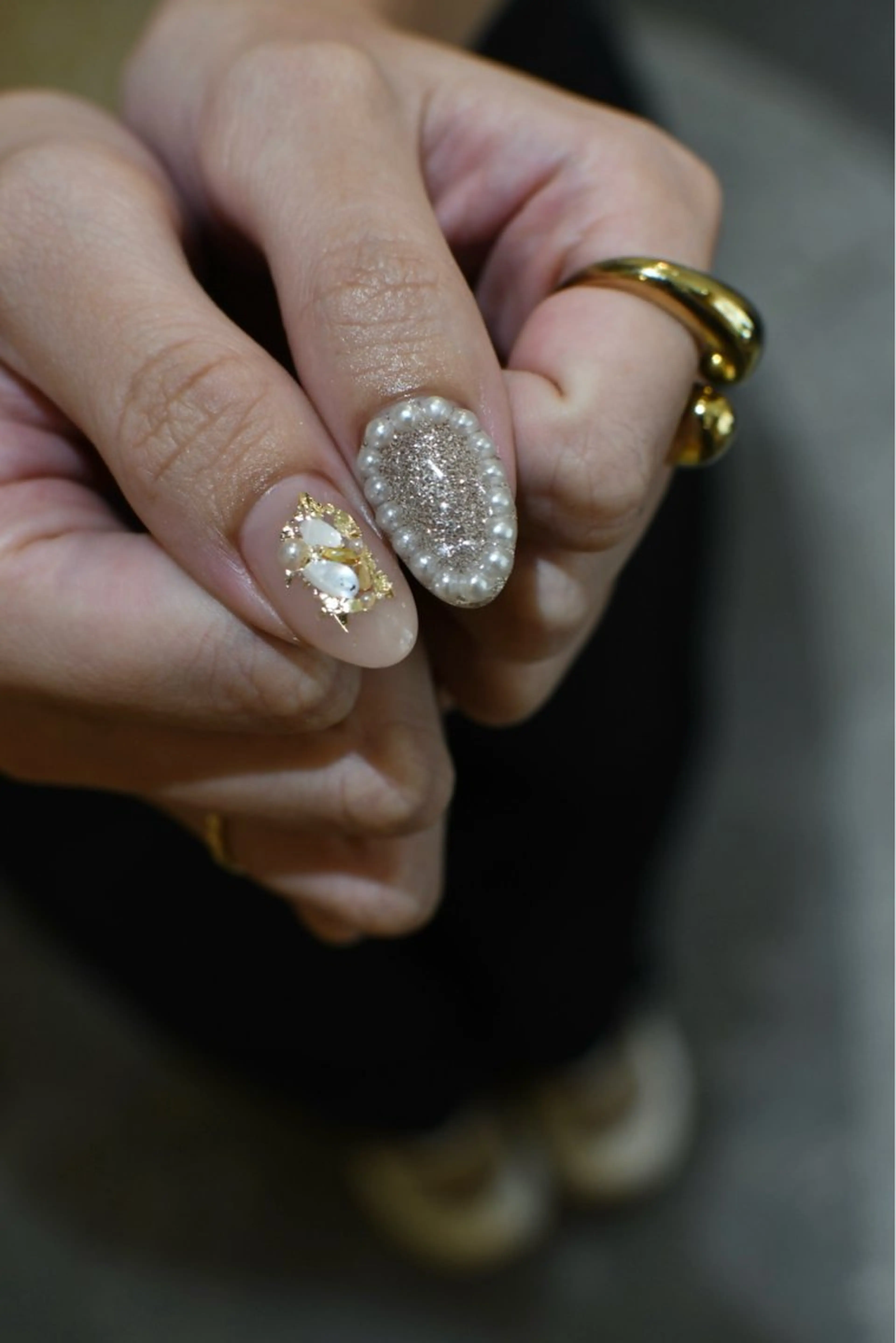 ネイル ニュアンスネイル ハンドネイル nuu 栄  /  シェアサロン所属・nuu栄 ユキ / 大人ニュアンスのネイルデザイン