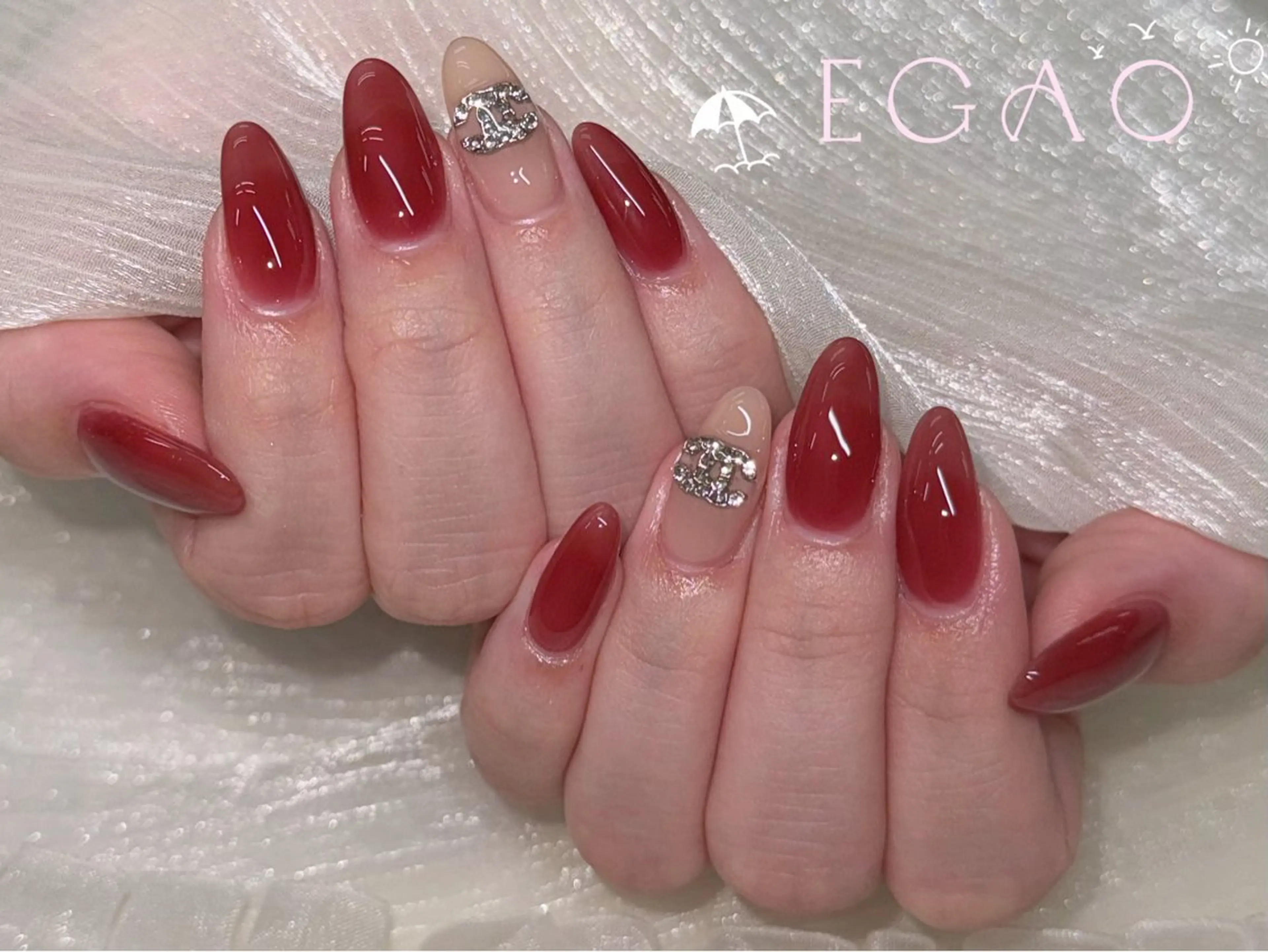 ネイル アートネイル フットネイル フレンチネイル ジェルネイル グラデーション ハンドネイル Egao Nail Salonのネイルデザイン