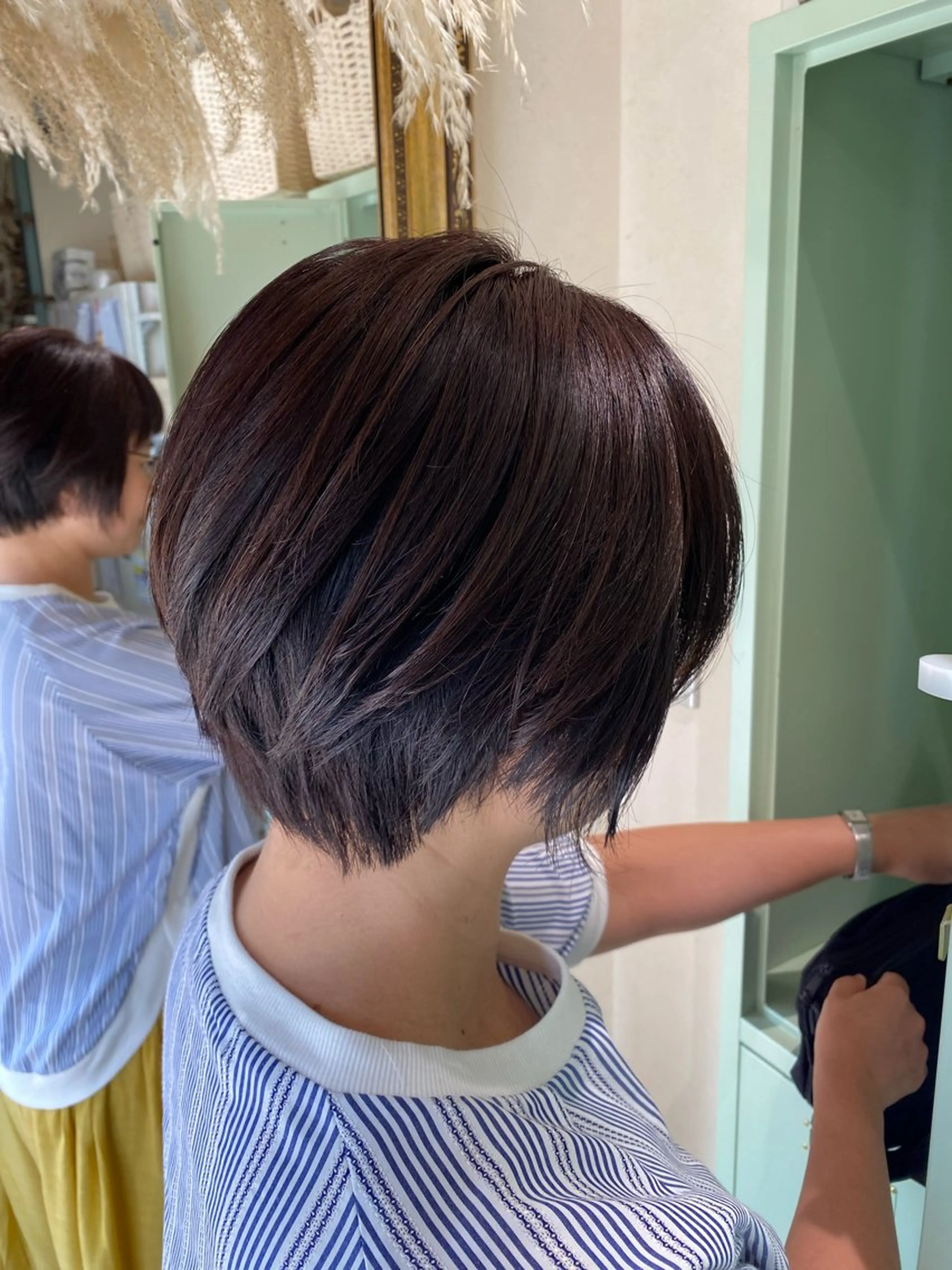 ショート ショートボブ ボブ ショートヘア カット 透明感カラー/韓国 ヘア🩶yuri🩵のヘアスタイル