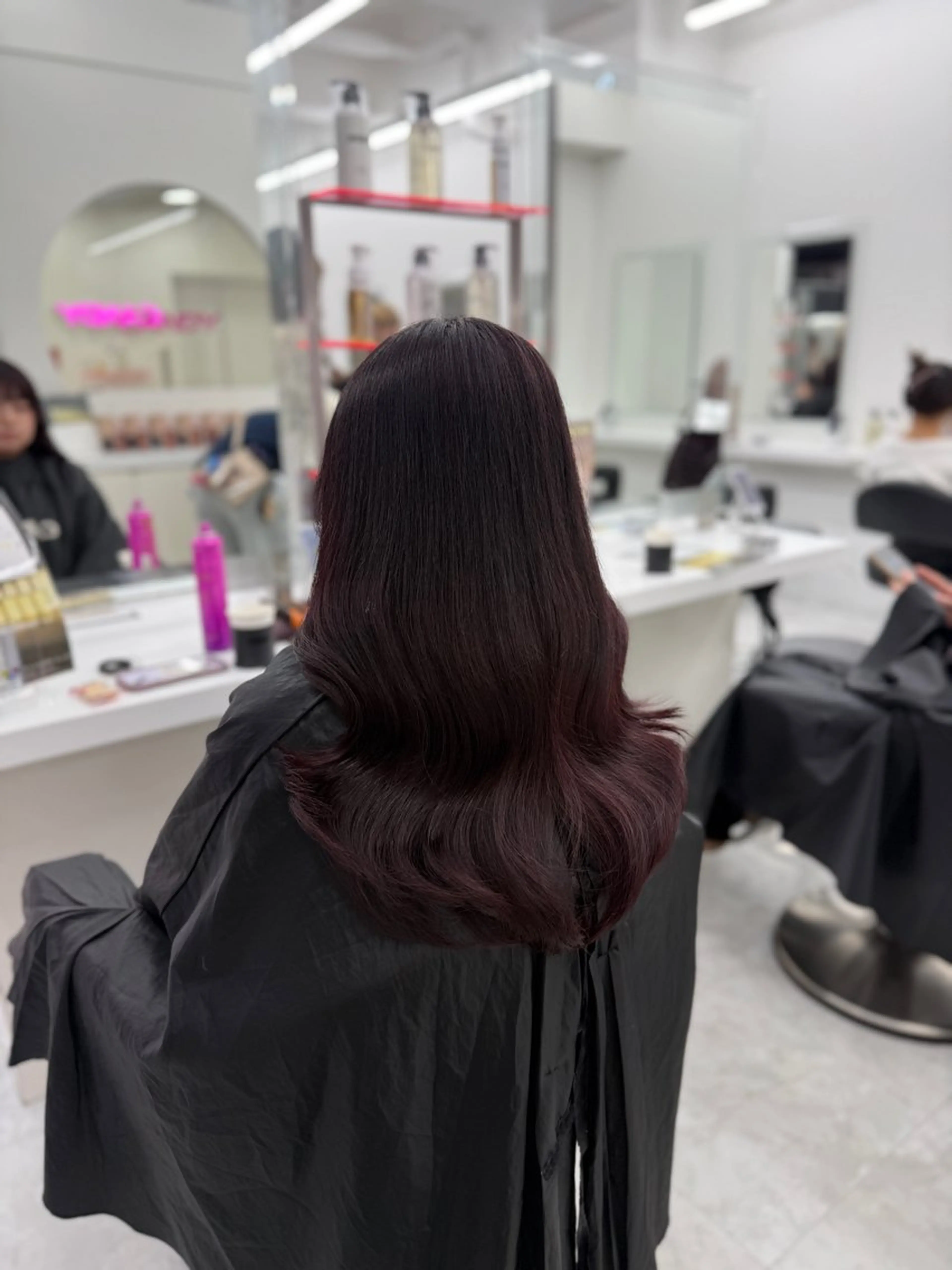 セミロング カラー ヘアアレンジ ラベンダーカラー カット ヘアカラー トリートメント ヘアセット 🎀Girly艶髪カ ラー🎀Harukaのヘアスタイル