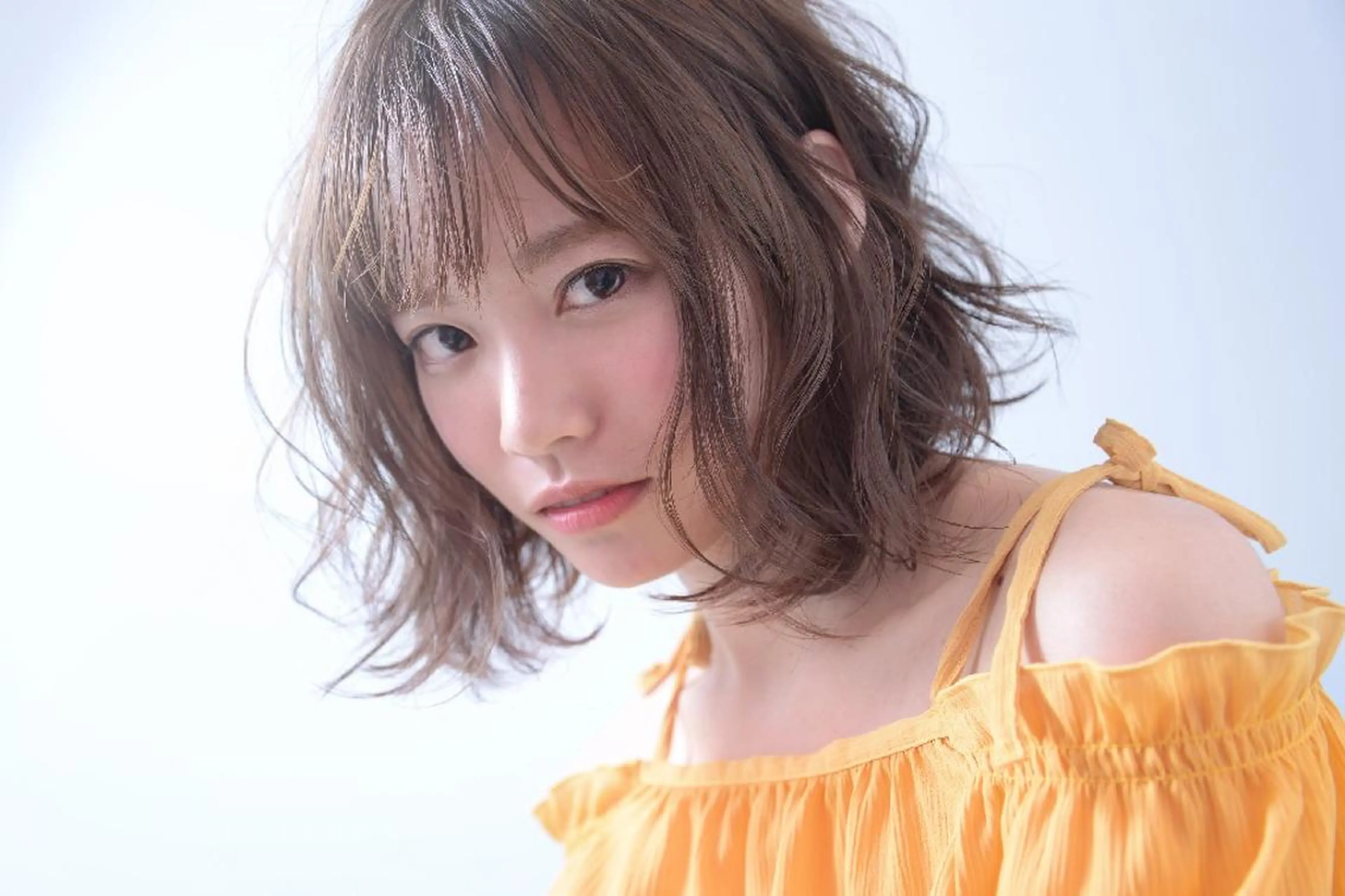 ✨一番人気♪✨毛先カット＋炭酸泉カラー＋プルプル２種類TR♪♪　[姫路/ダメージレスカラー/透明感カラー/髪質改善]の写真