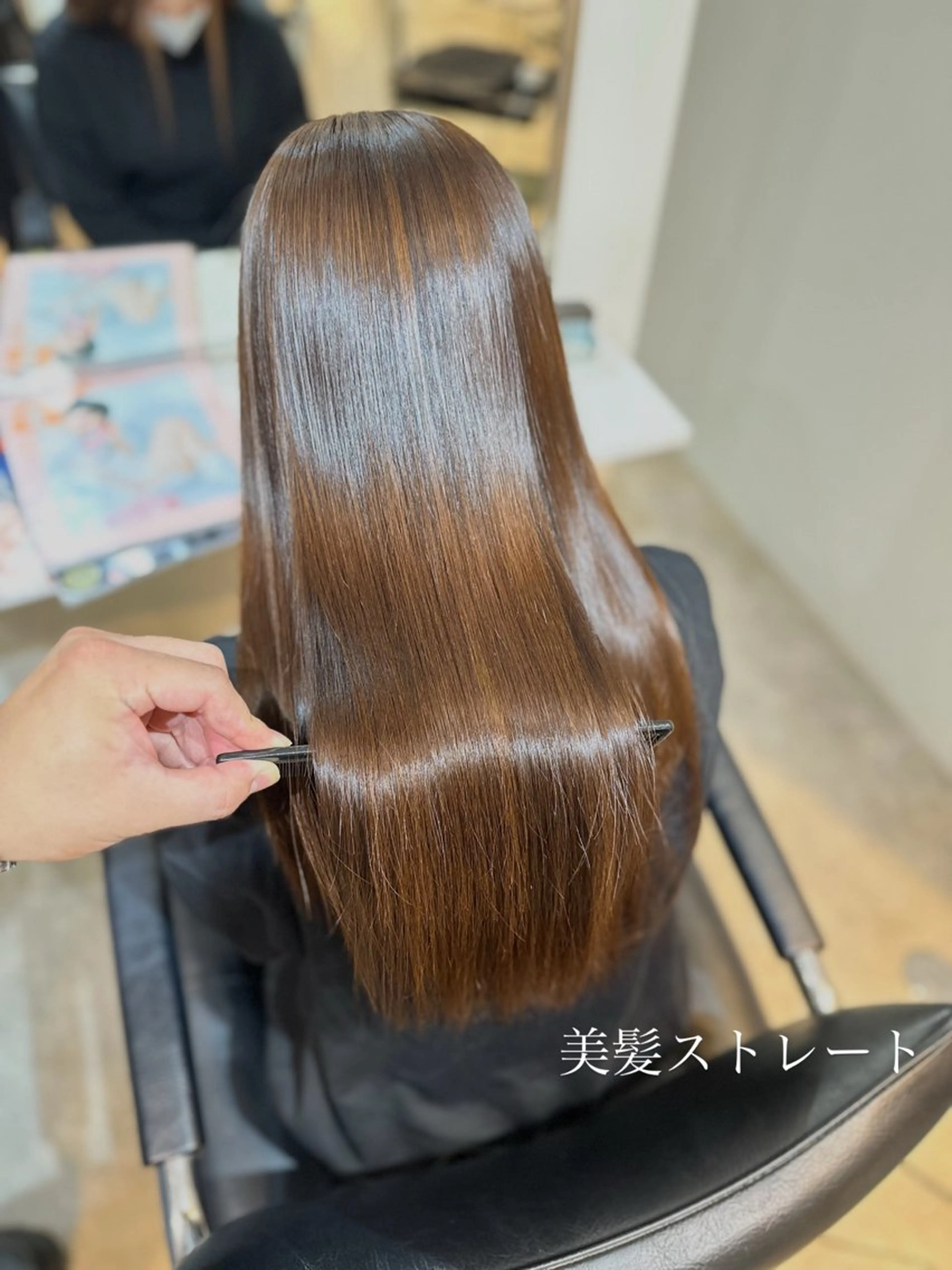 ロング 縮毛矯正 SEED LUXBE by chouchou所属・ダブルカラー大募集中 🌟いけだこうきのヘアスタイル