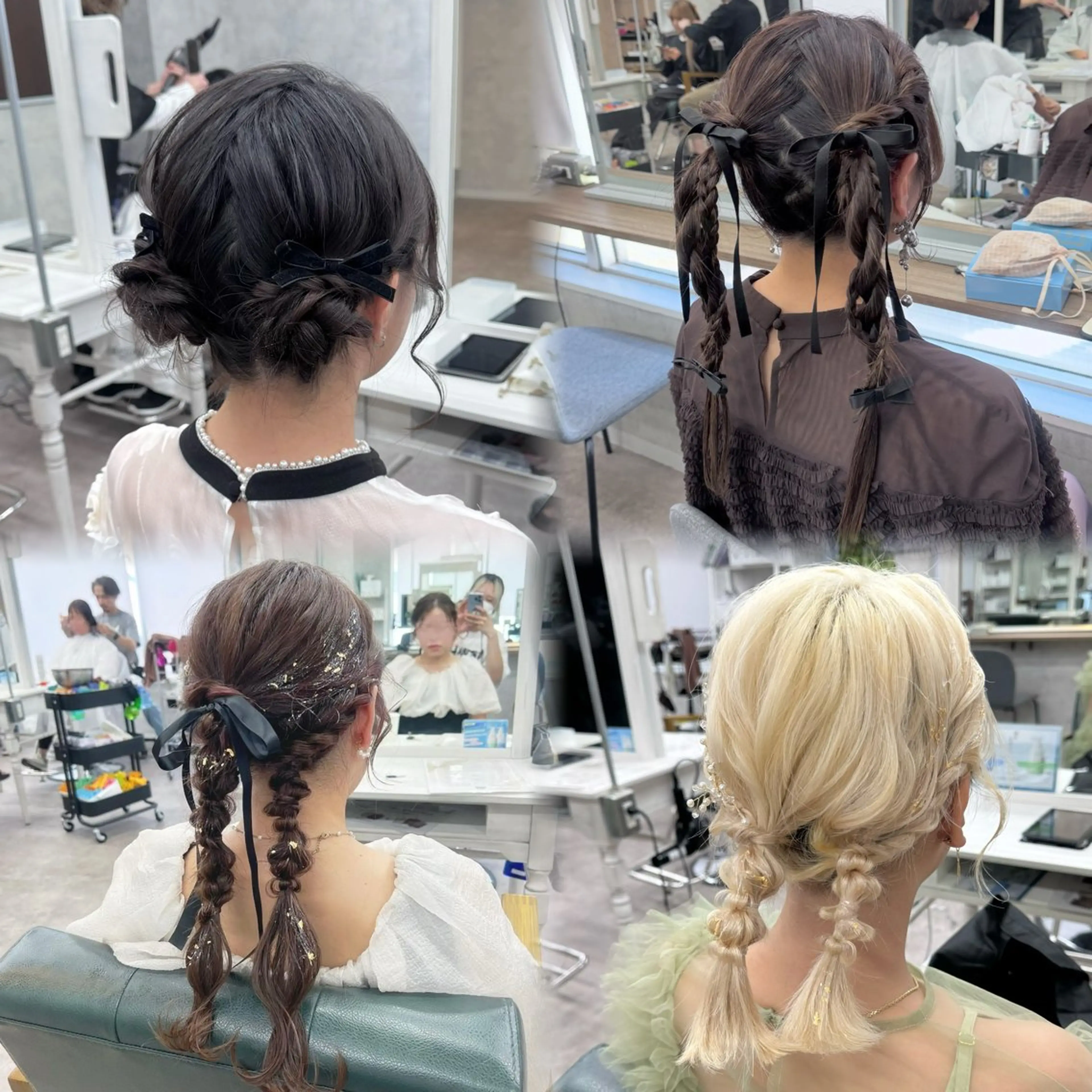 セミロング ヘアアレンジ ヘアセット JUNSHIN🦋 ヘアセット／カラーのヘアスタイル