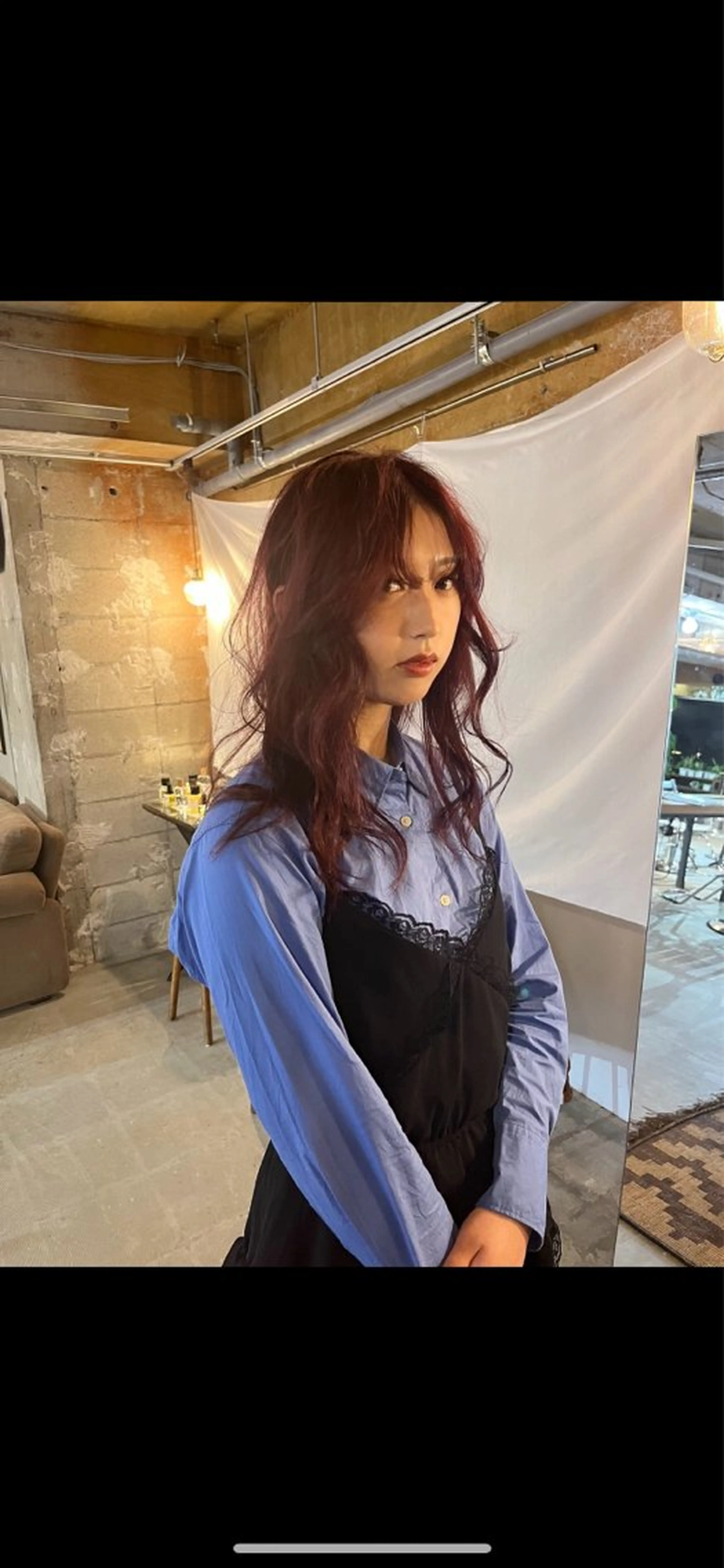 セミロング カラー kawahara cocoroのヘアスタイル