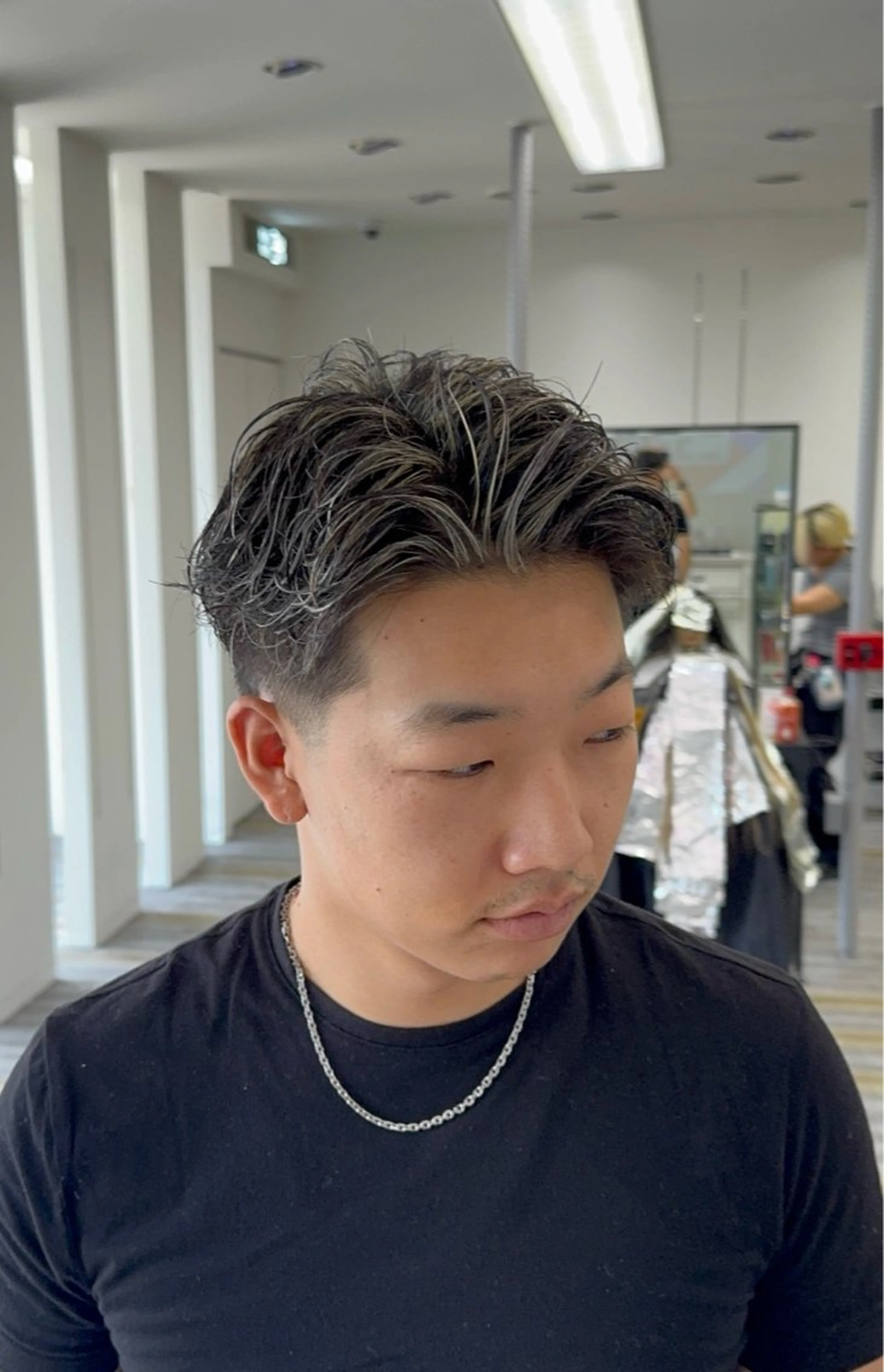 ショート カラー メンズ メンズメッシュ メッシュ カット ヘアカラー 【メンズ特化】岩瀬 武【メンズパーマ】のヘアスタイル