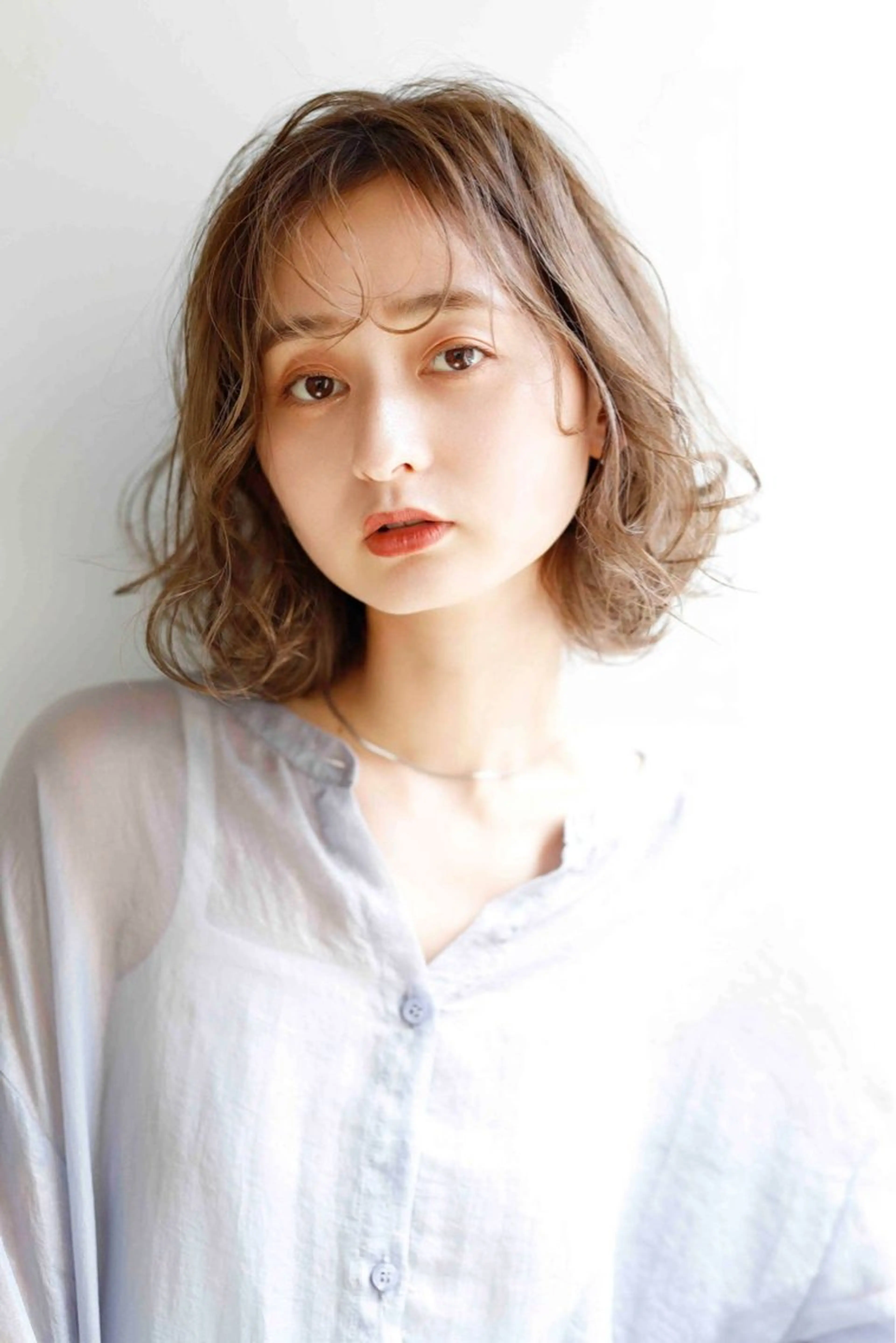 ミディアム 横野 孝志のヘアスタイル