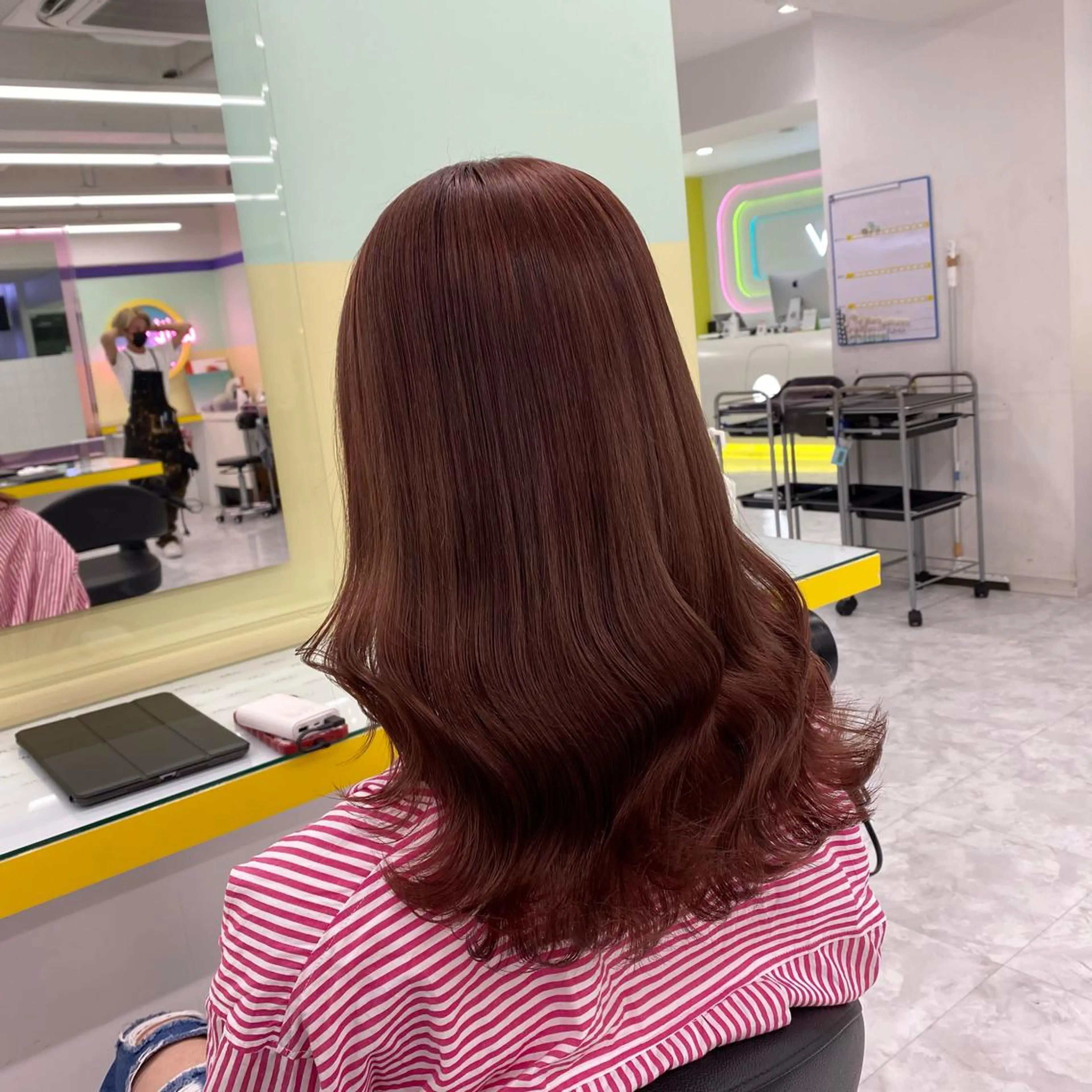 セミロング カラー ヘアアレンジ GOTODAY shair salon 横浜mare店所属・透明感抜群カラー mai🍑♡のヘアスタイル
