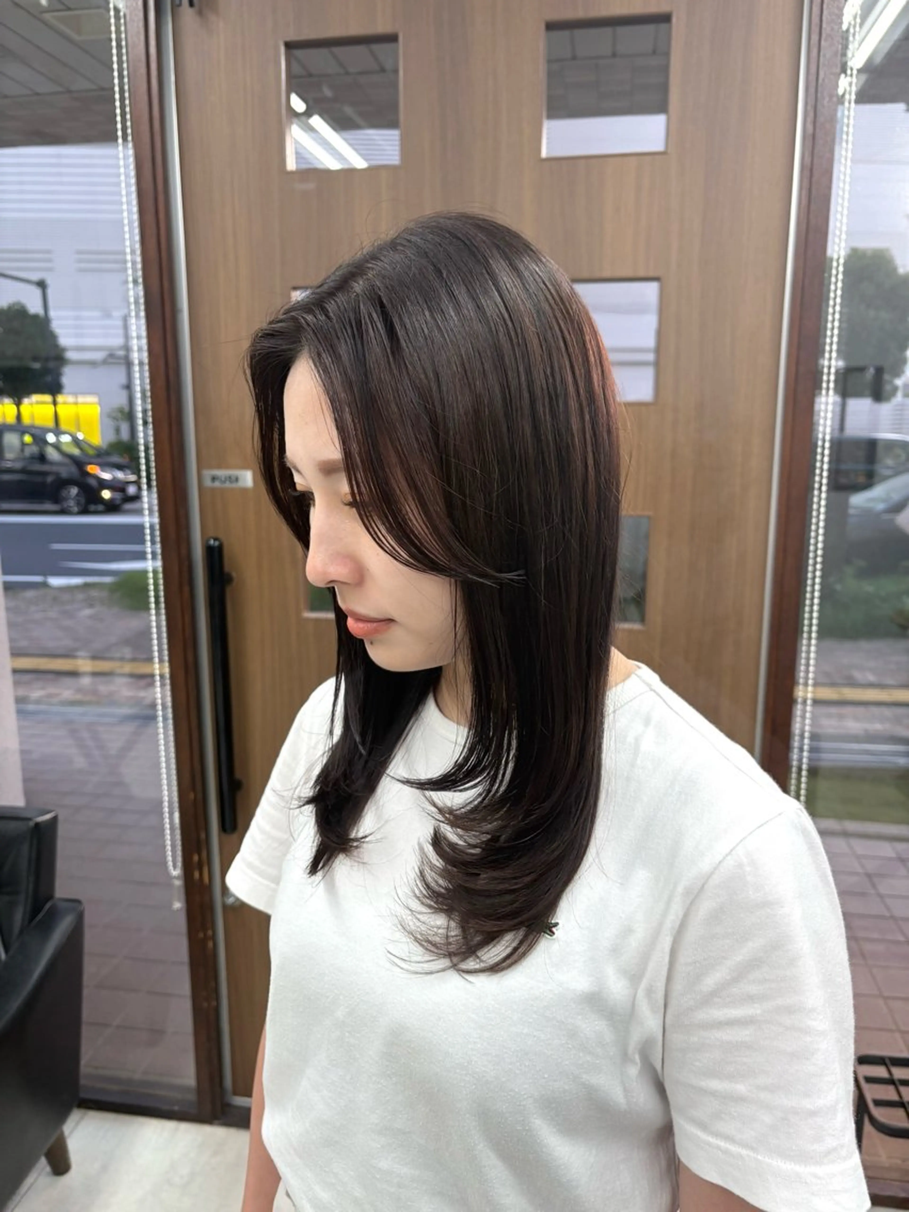 ロング レイヤーカット カット ヘアカラー トリートメント 月野涼風 /レイヤーカットのヘアスタイル