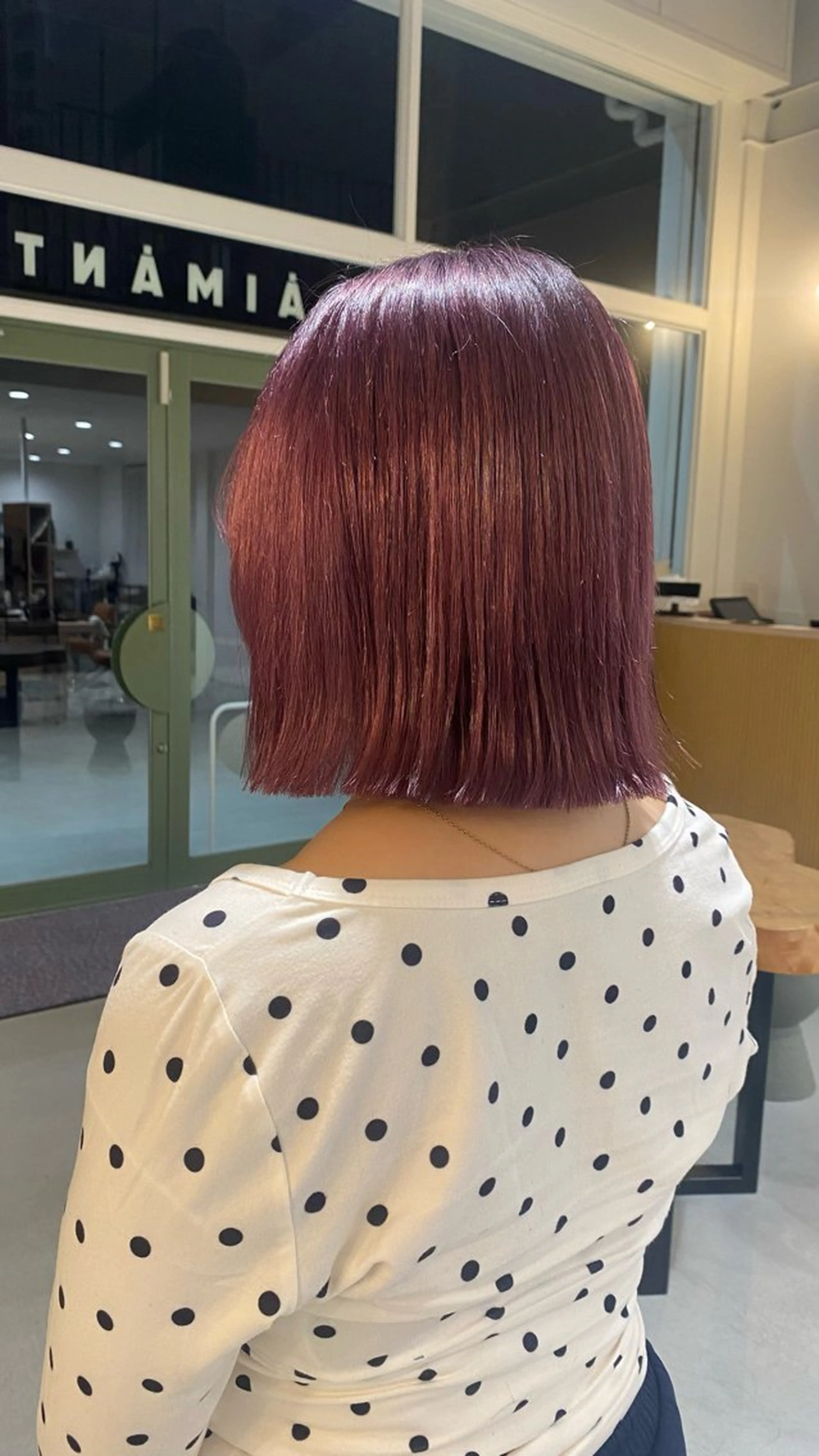 ミディアム ボブ 黒木 心温のヘアスタイル