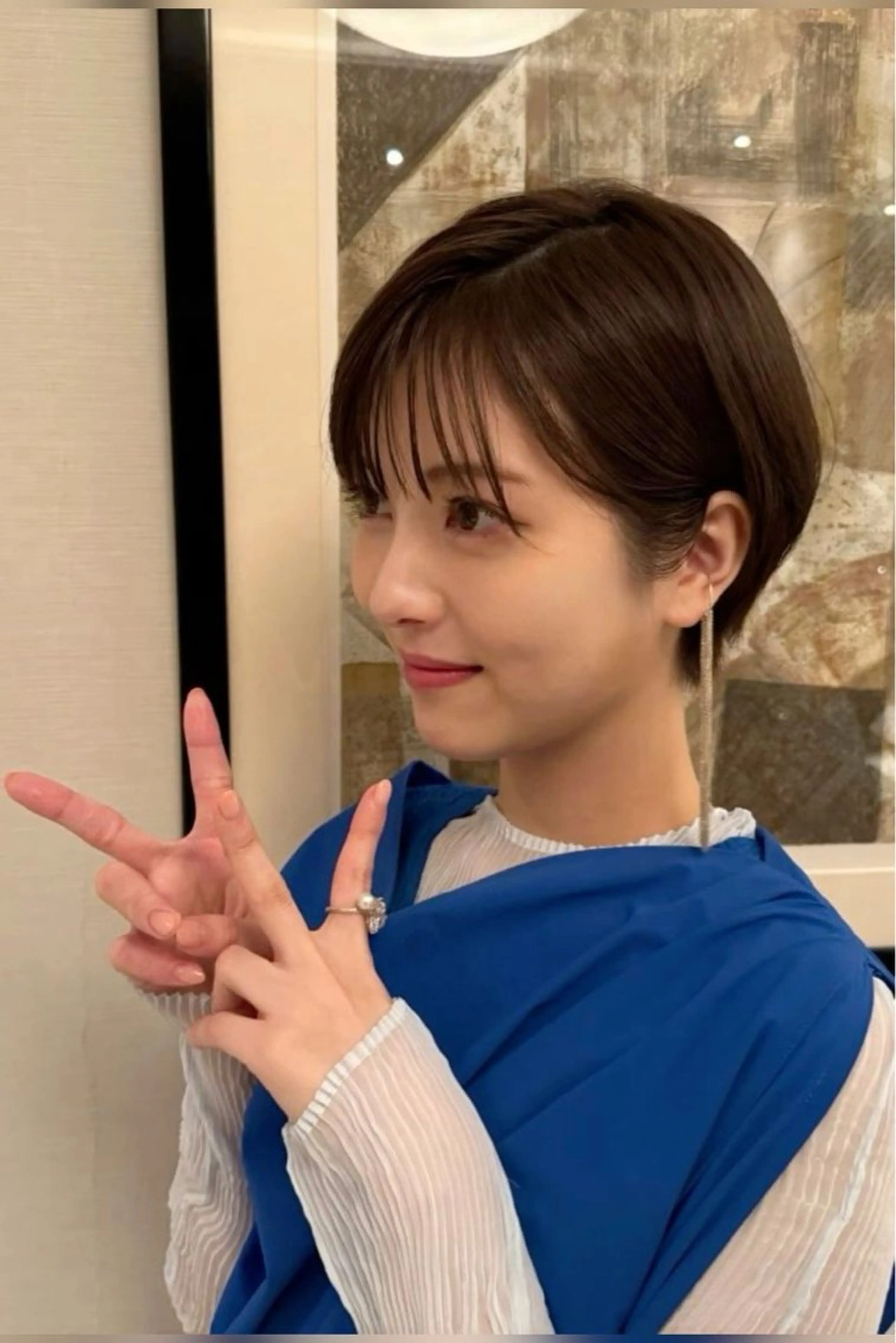 ショート カラー パーマ ヘアアレンジ ハンサムショート 丸みショート くびれヘア ショートヘア カット トリートメント ショートヘア原宿 fifth コシのヘアスタイル