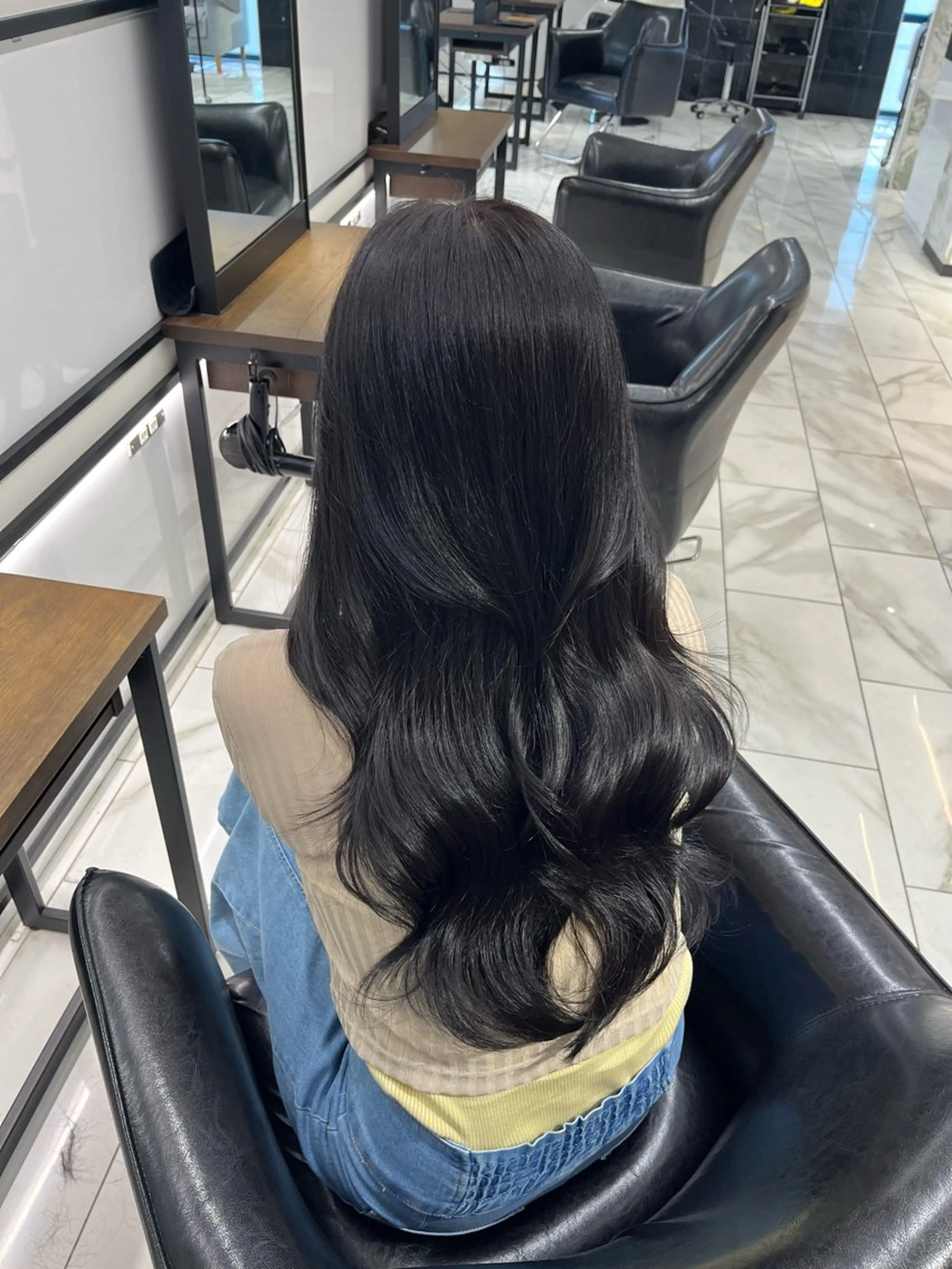 ロング カラー カット ヘアカラー トリートメント 🫧ナオ🫧 /韓国 ヘア/ マンツーマンのヘアスタイル