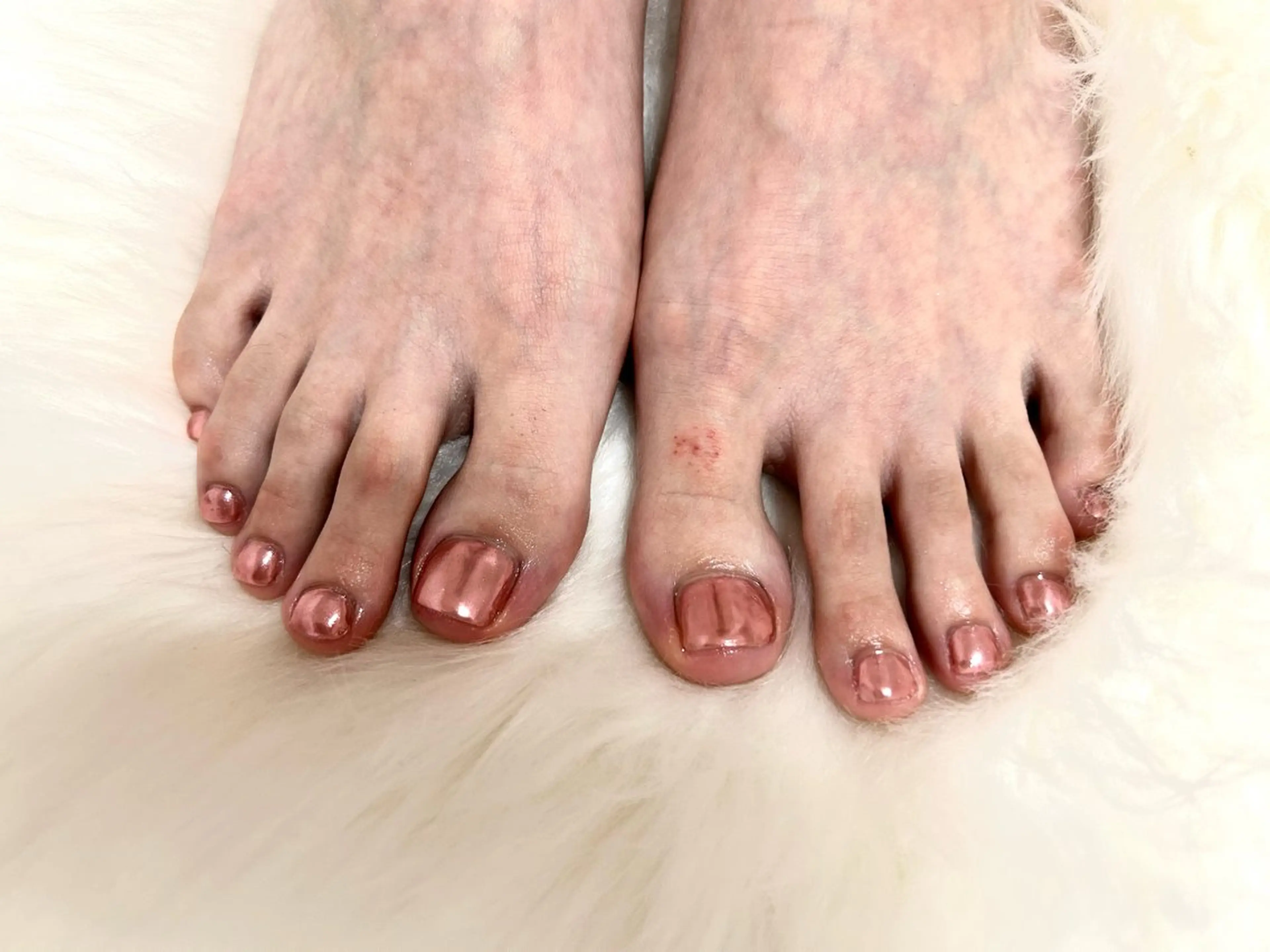 ネイル オーロラネイル フットネイル フレンチネイル ジェルネイル マグネットネイル kikinail 溝の口のネイルデザイン