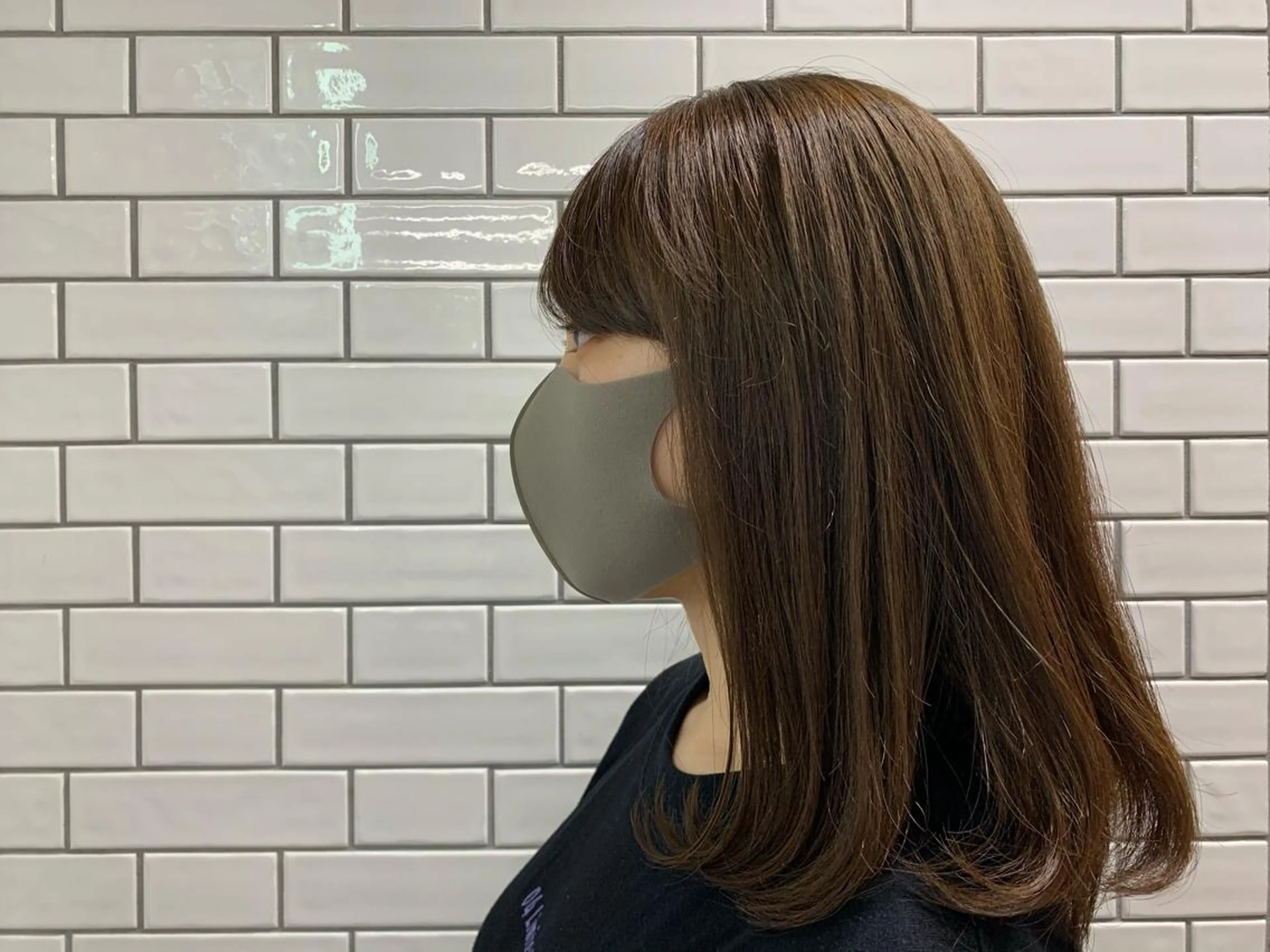 ミディアム カラー 💎艶髪💎縮毛矯正 /髪質改善/ひかるのヘアスタイル