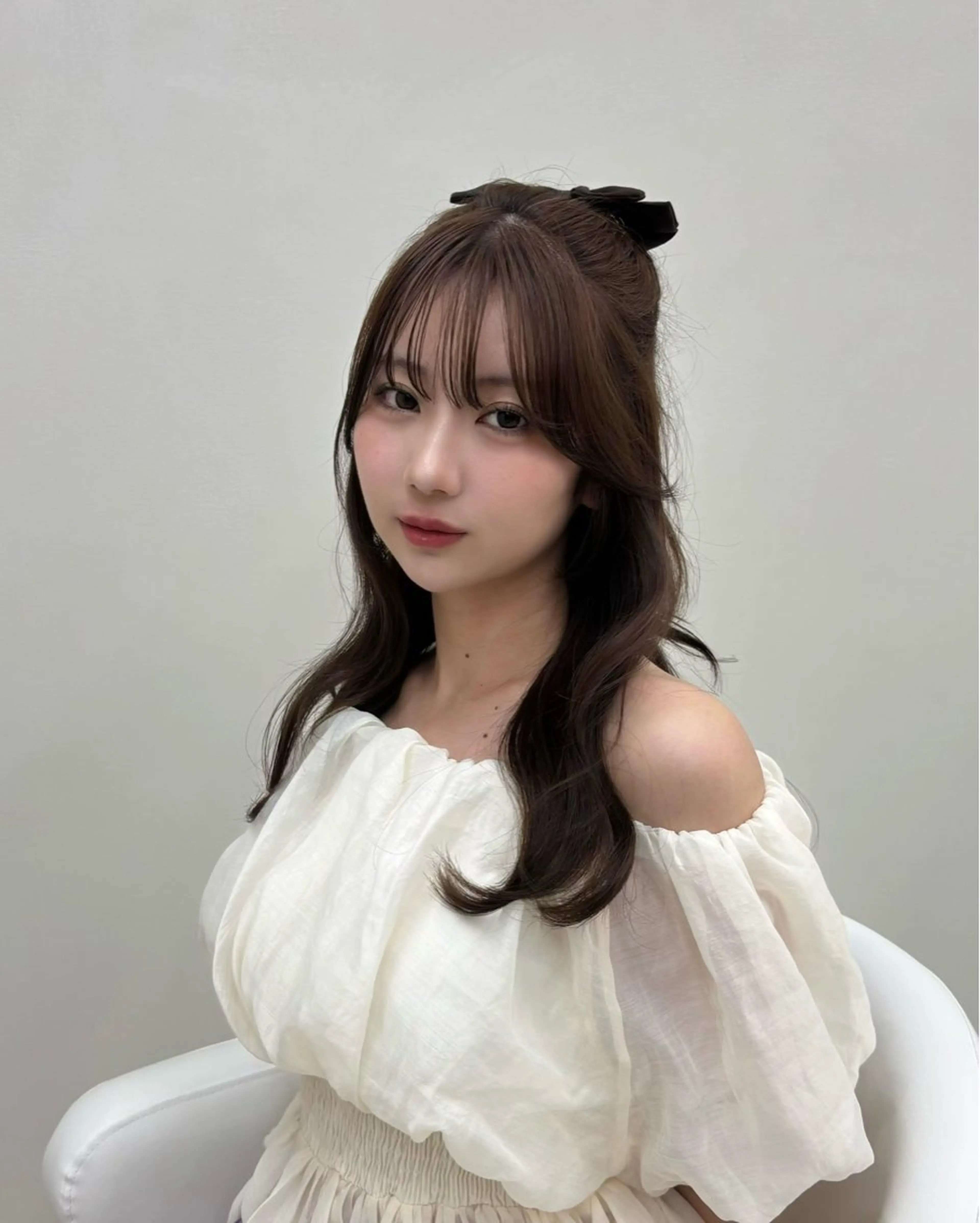 ロング 藤原 亜美果のヘアスタイル