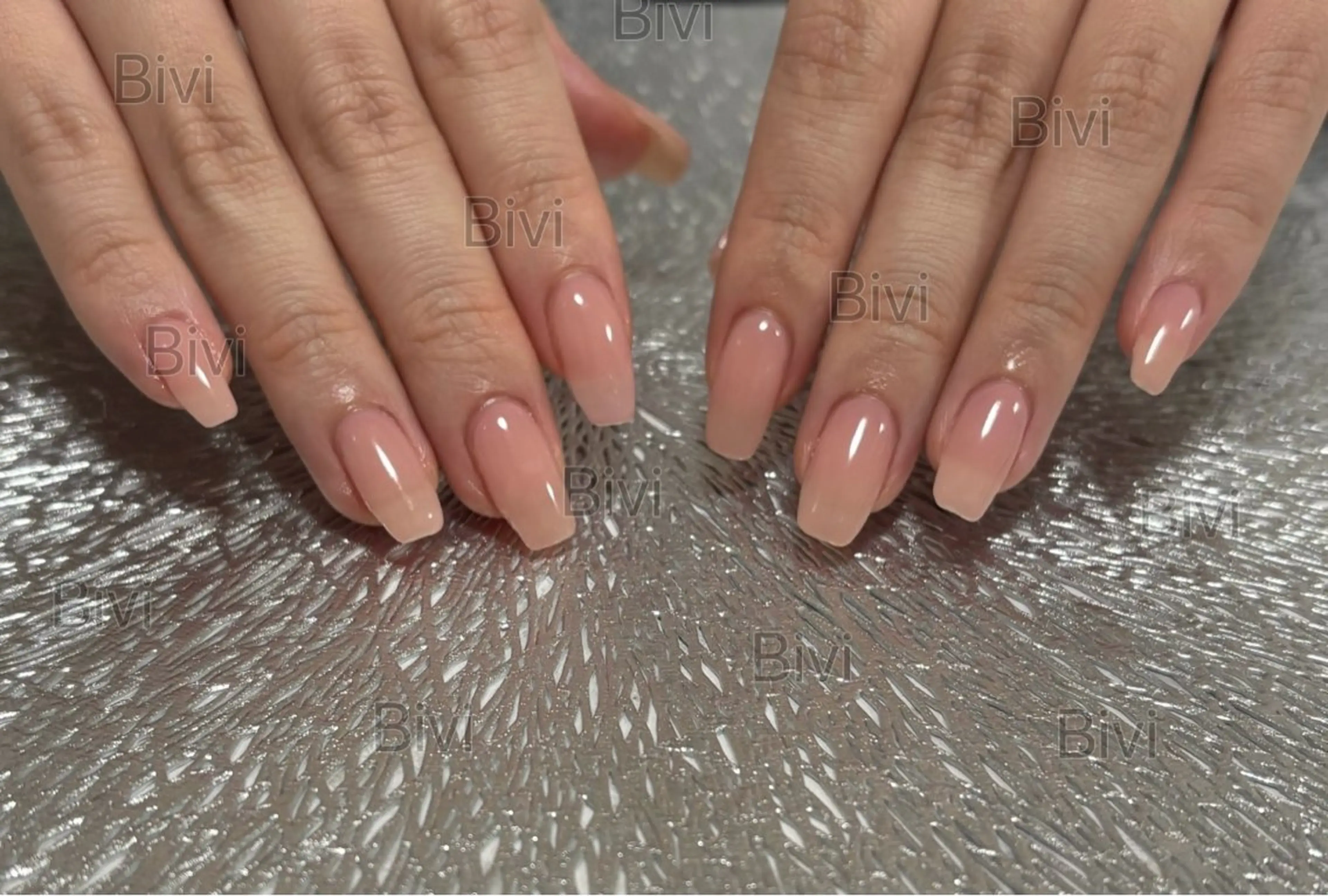 ネイル スクエアネイル ワンホンネイル 冬ネイル ハンドネイル ハンドケア ♡Bivi♡自爪に 優しいネイルサロンのネイルデザイン