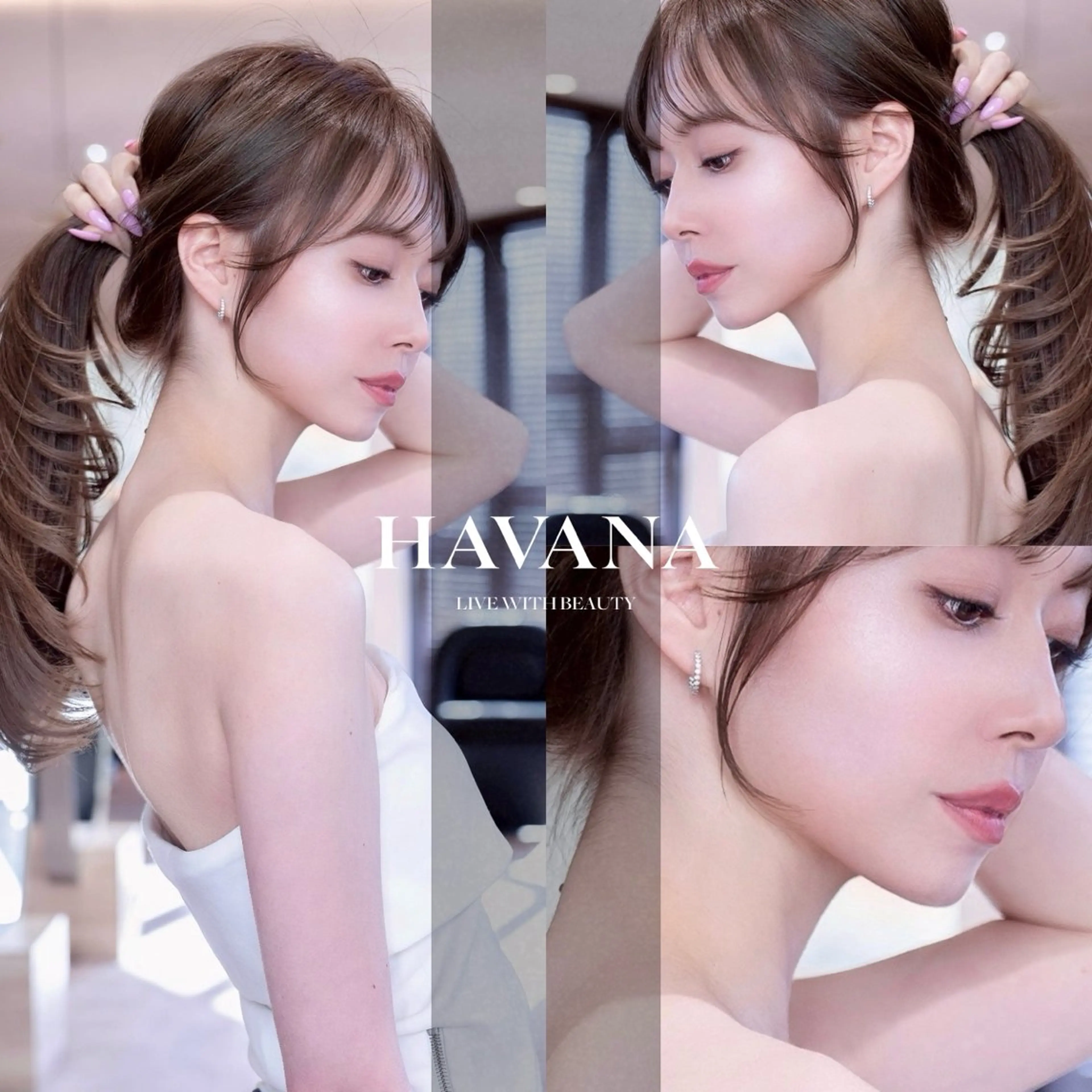 セミロング カラー カット ヘアカラー ill havana 【レイヤー/韓国】のヘアスタイル