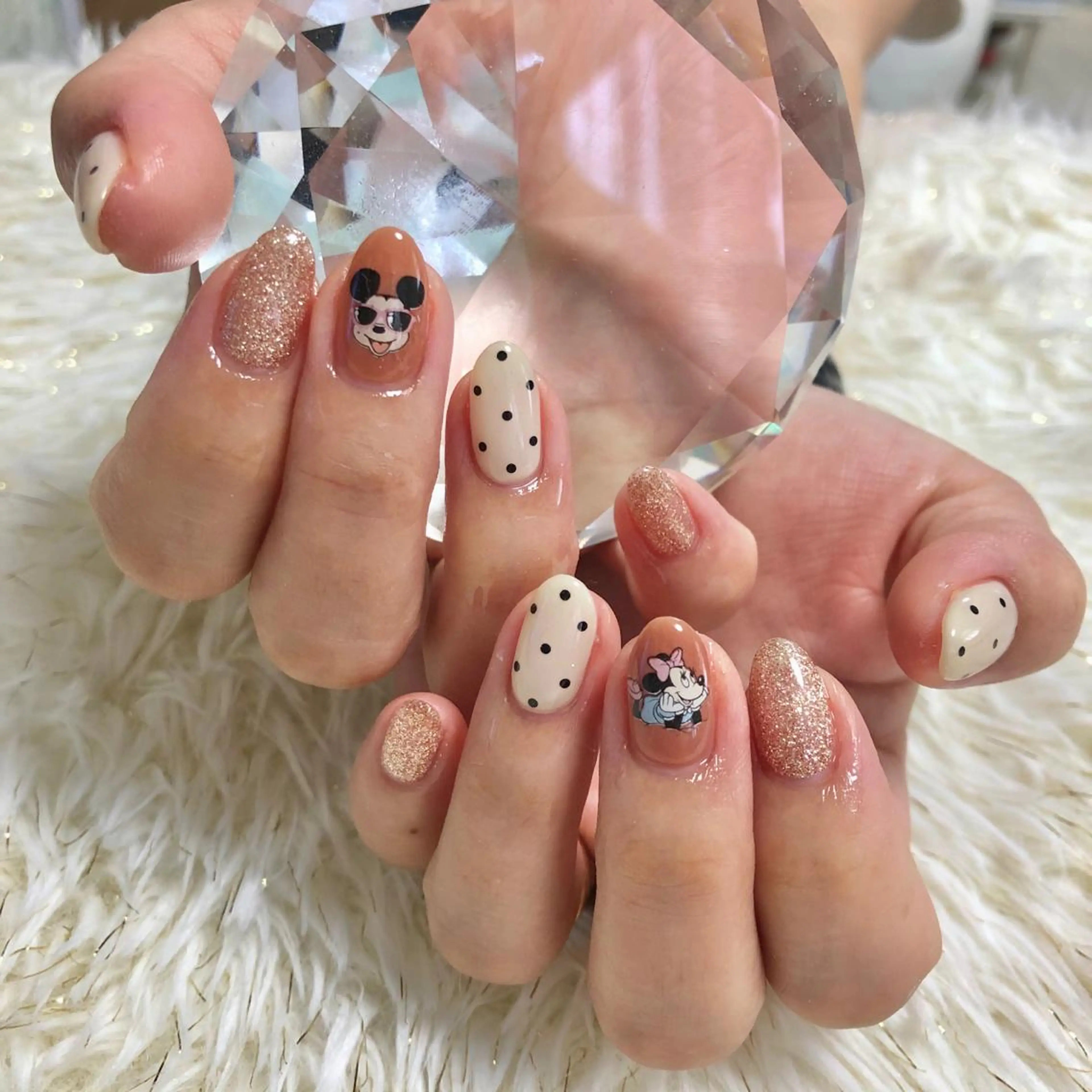 セミロング カラー ヘアアレンジ ネイル マツエク・マツパ ハンドネイル MALCAnail(マルカネイル)所属・荒木 莉奈のネイルデザイン