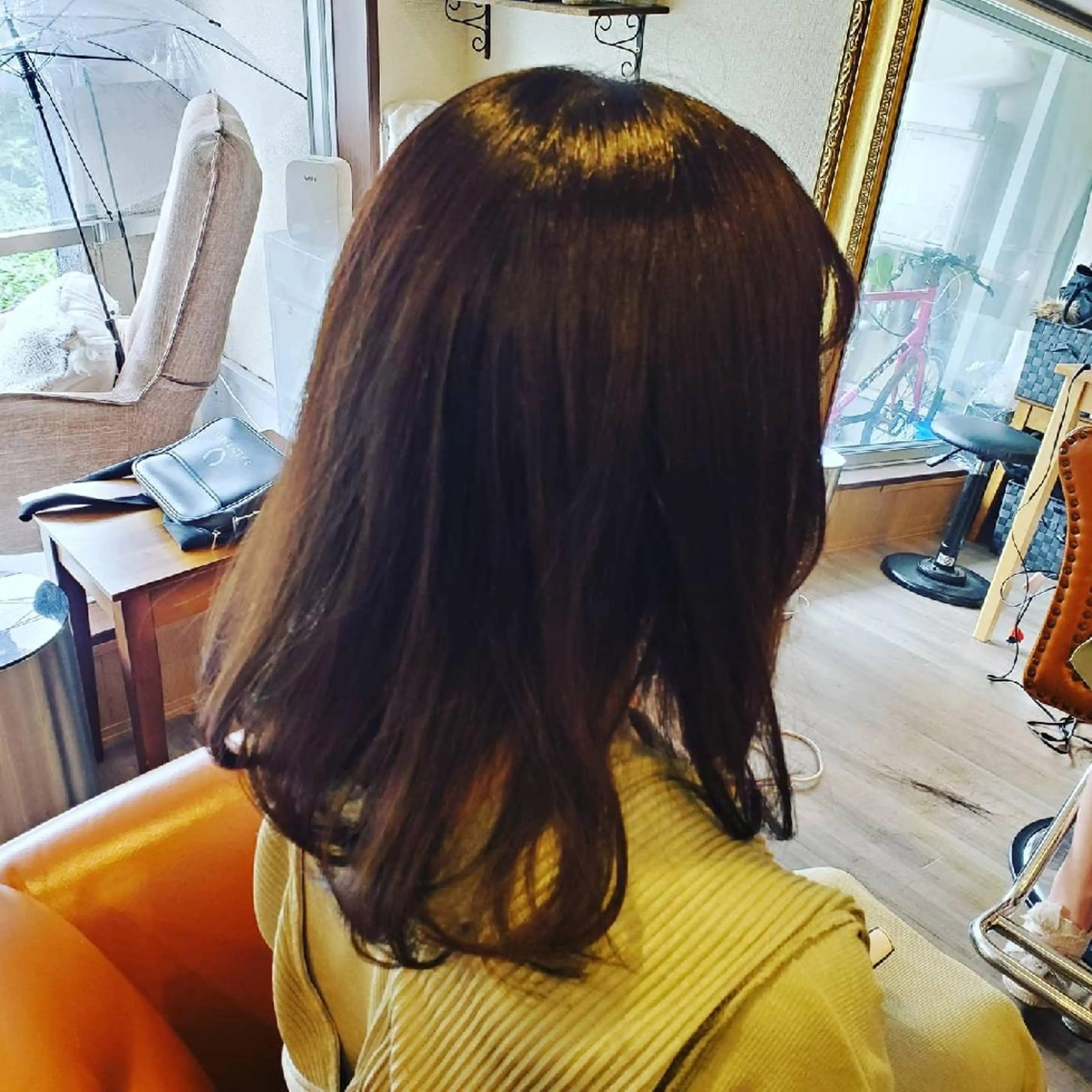 セミロング 外国人風カラー トリートメント 酸熱トリートメント カット トリートメント spa hair  ark 富井直美のヘアスタイル