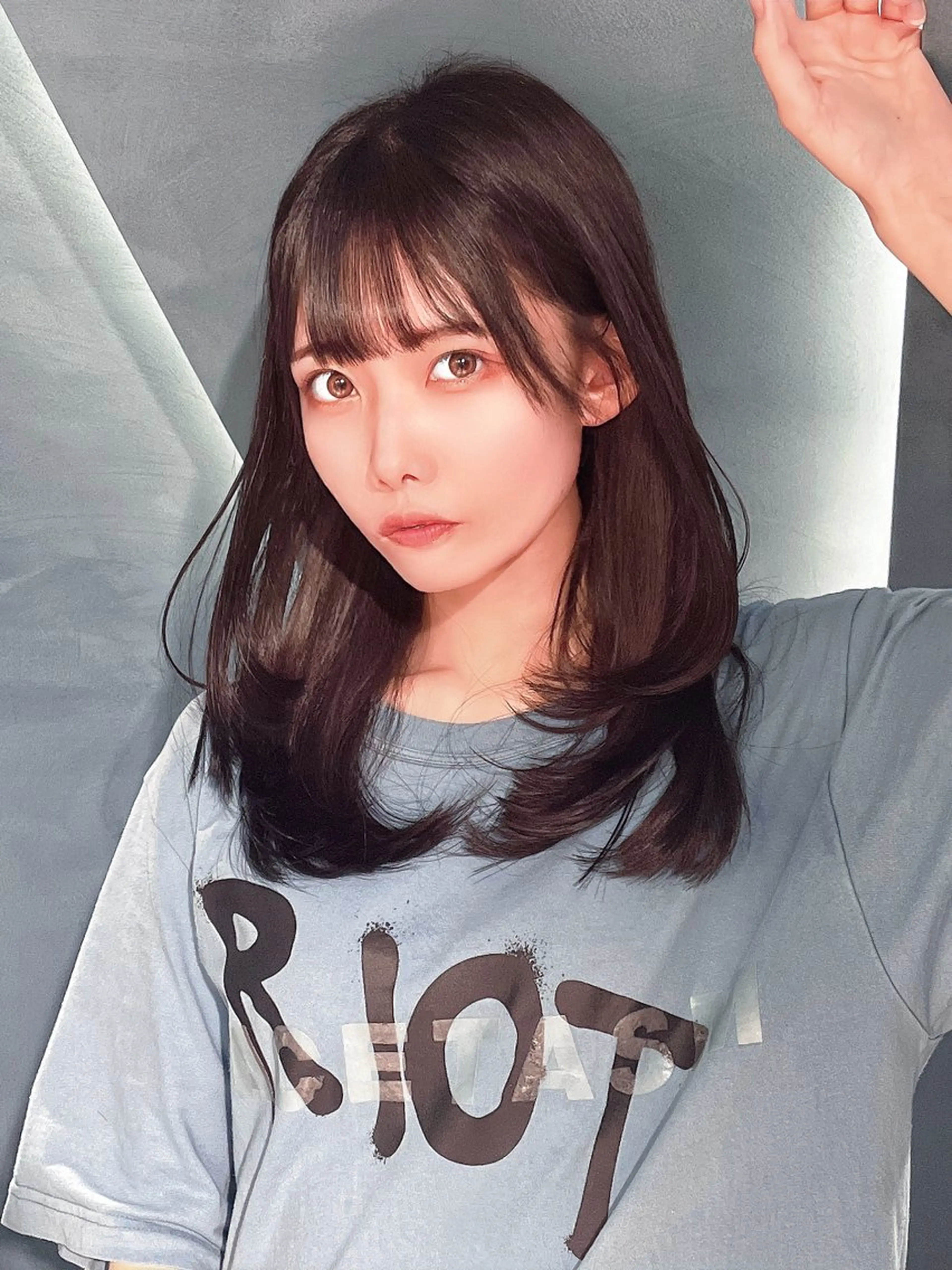 ミディアム カラー ヘアアレンジ 韓国ヘア/髪質改善 TAKAHIROのヘアスタイル