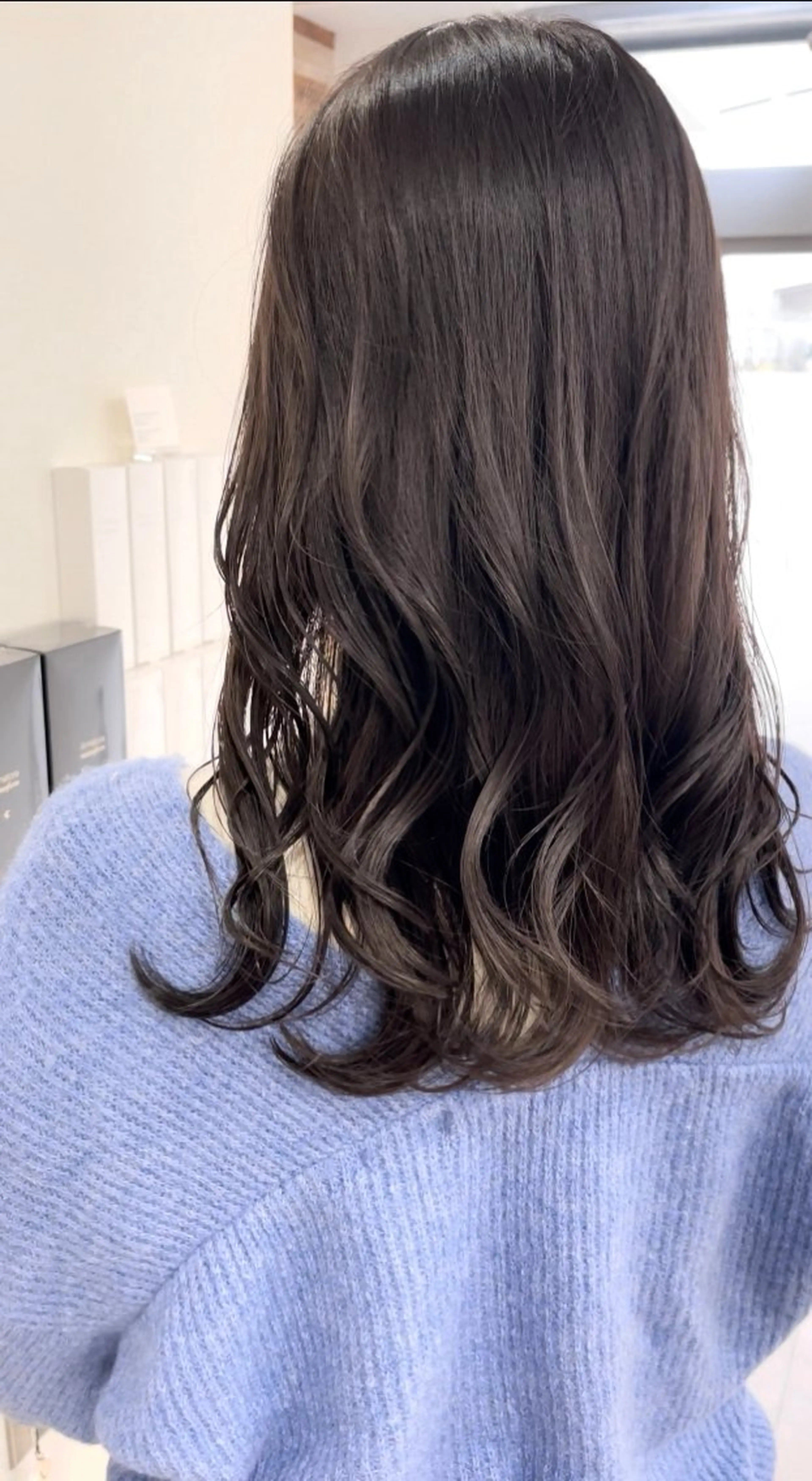 ロング カラー ブラウンカラー バイオレットカラー バイオレットブラウン Kamie みかじりのヘアスタイル