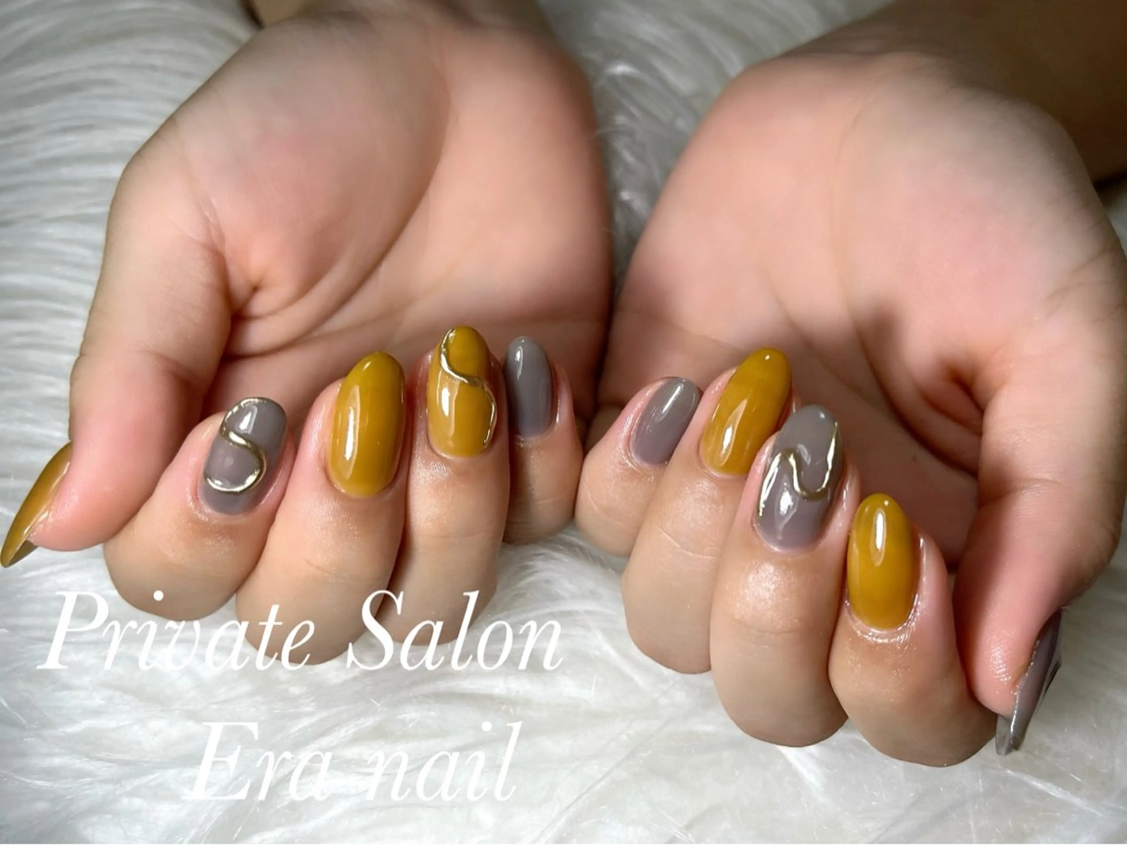 ネイル ミラーネイル ワンカラーネイル ハンドネイル Era nailのネイルデザイン