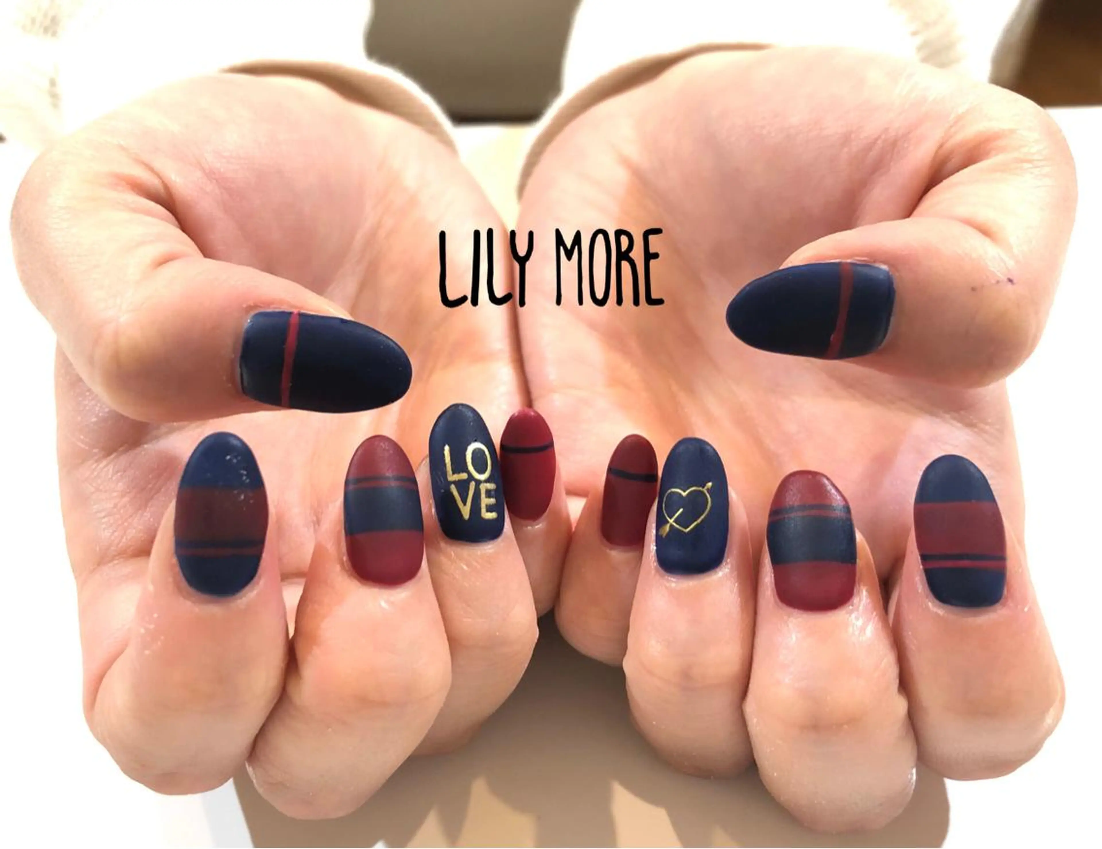 ネイル マットネイル Lily closetのネイルデザイン