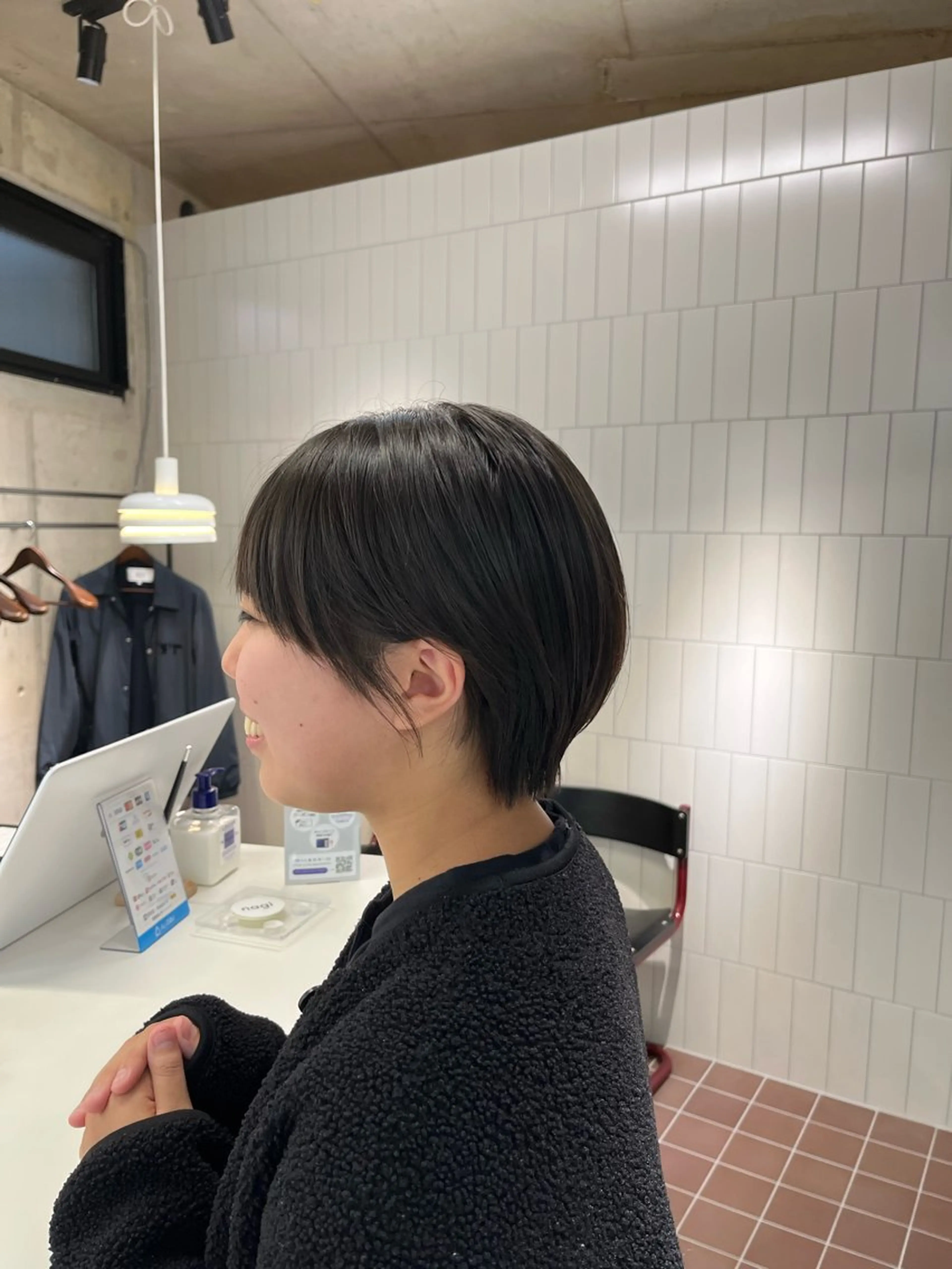 ショート カラー ショートヘア カット ヘアカラー トリートメント nagi所属・横田直也／韓国風 レイヤーカット／千種のヘアスタイル