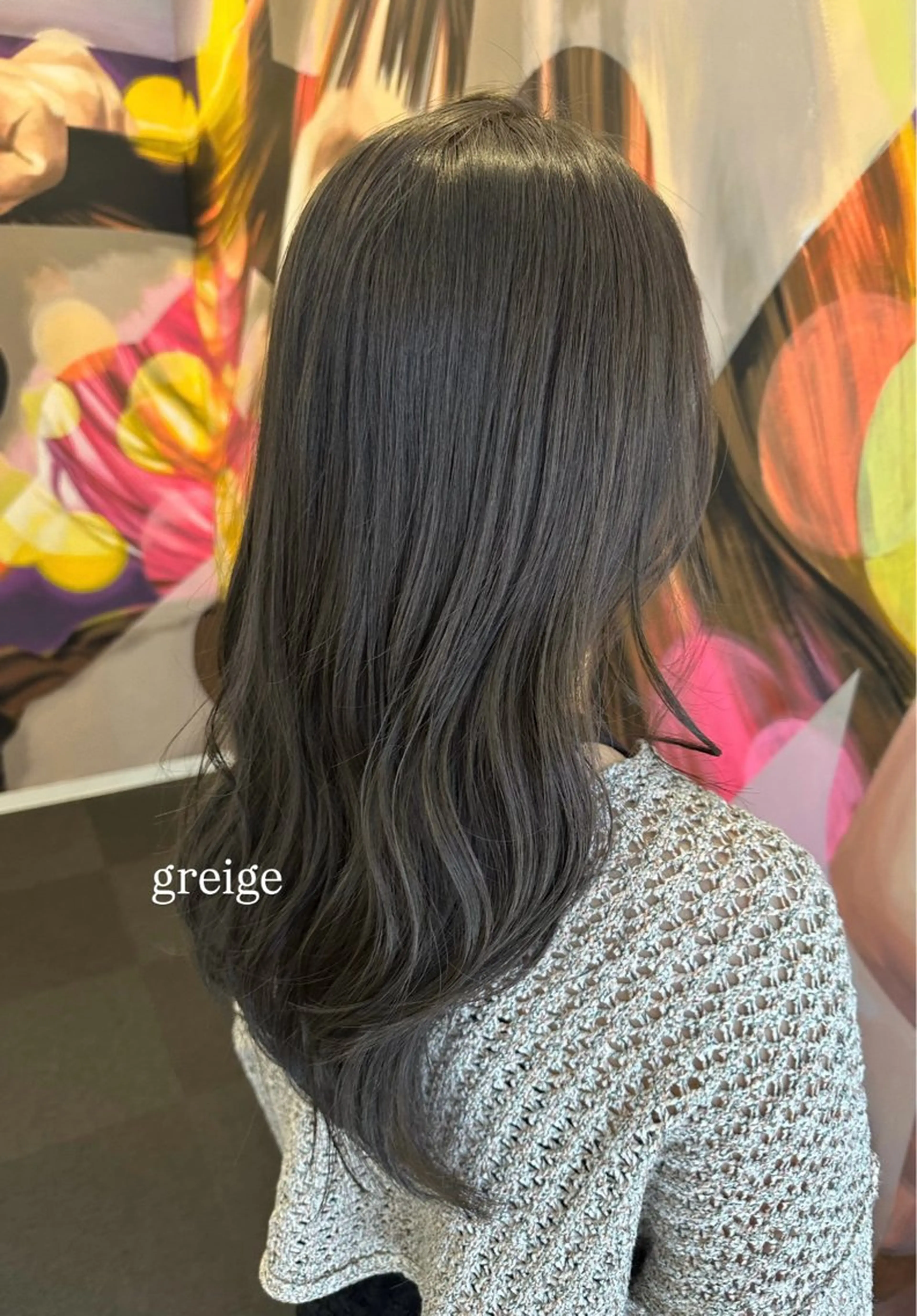 ミディアム カラー ヘアアレンジ グレージュ カット ヘアカラー トリートメント 🇰🇷韓国ｽﾀｲﾙ ﾚｲﾔｰ/ayanaのヘアスタイル