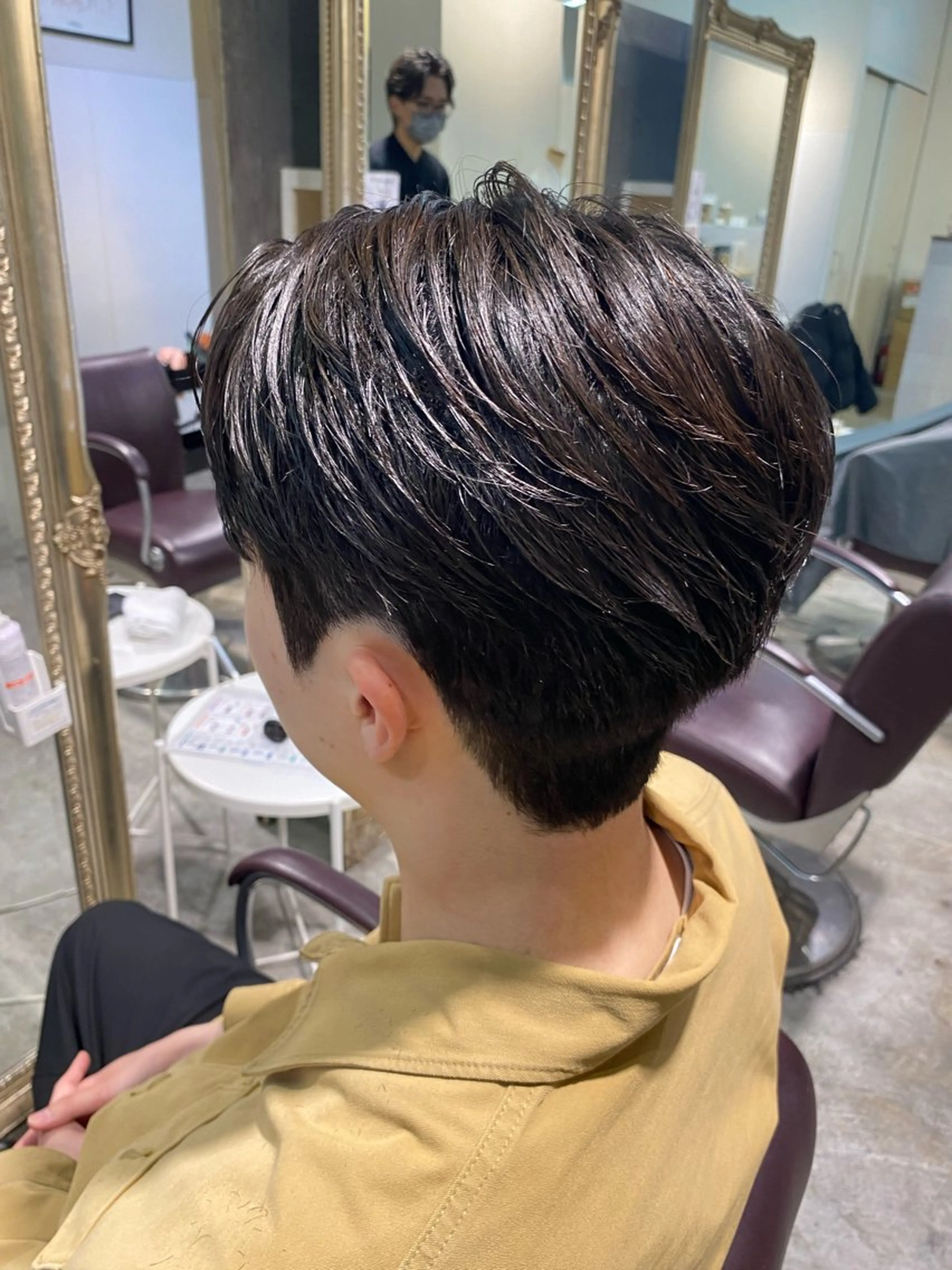 パーマ メンズ パーマ特化/フェザー パーマシャドウ/真生のヘアスタイル