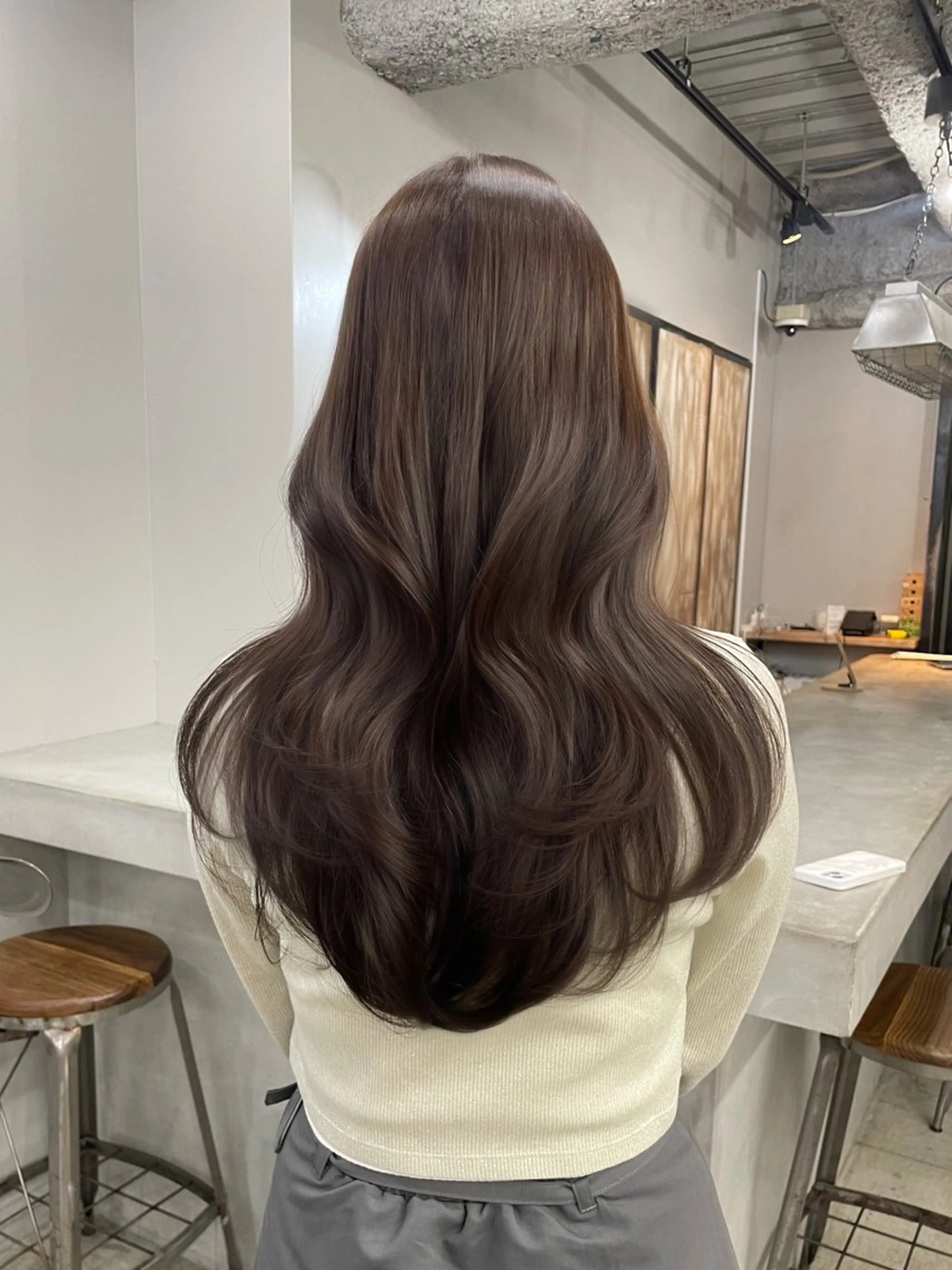 ロング カラー カット ヘアカラー トリートメント Ameri 新宿所属・新宿/透明感カラー/ 髪質改善/桜良のヘアスタイル