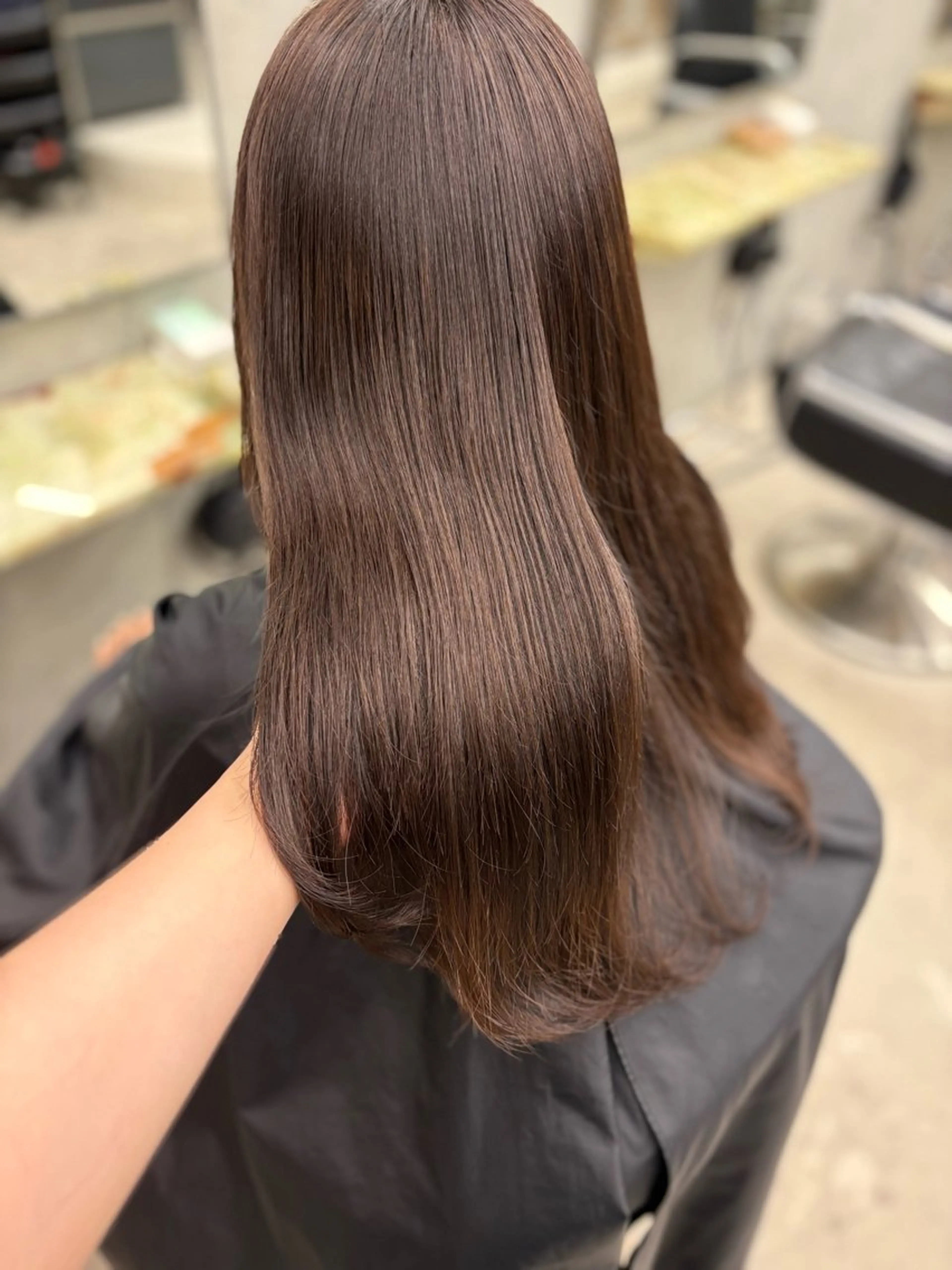 セミロング カラー ブラウンカラー ヘアカラー blink所属・暖色/ブラウン/ 透明感/ゆうかのヘアスタイル