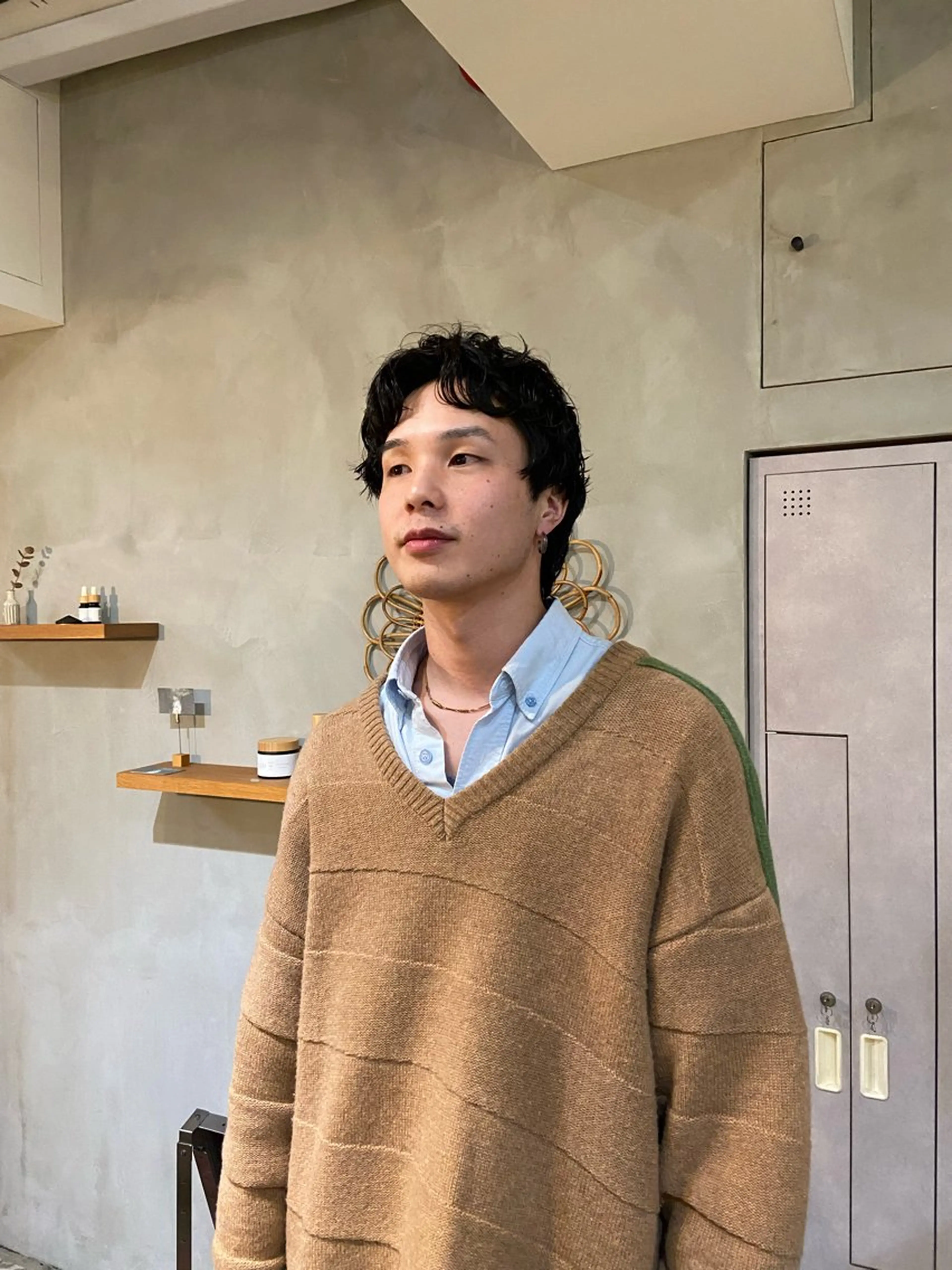 ショート パーマ メンズ メンズパーマ 顔周りカット カット 大人メンズショート/ ナチュラルヘア/福田のヘアスタイル