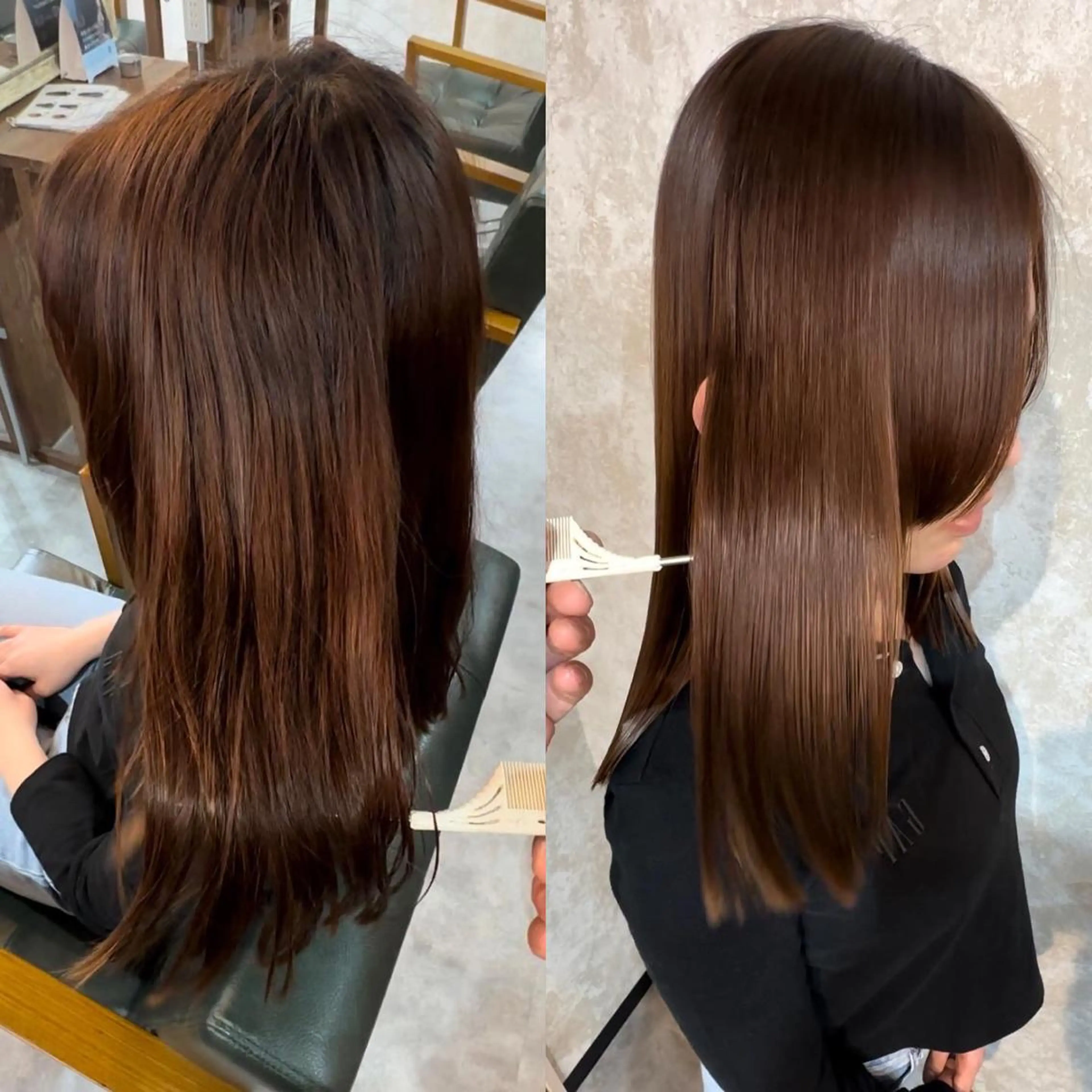 セミロング 髪質改善 縮毛矯正 髪質改善/縮毛矯正 /naokiのヘアスタイル
