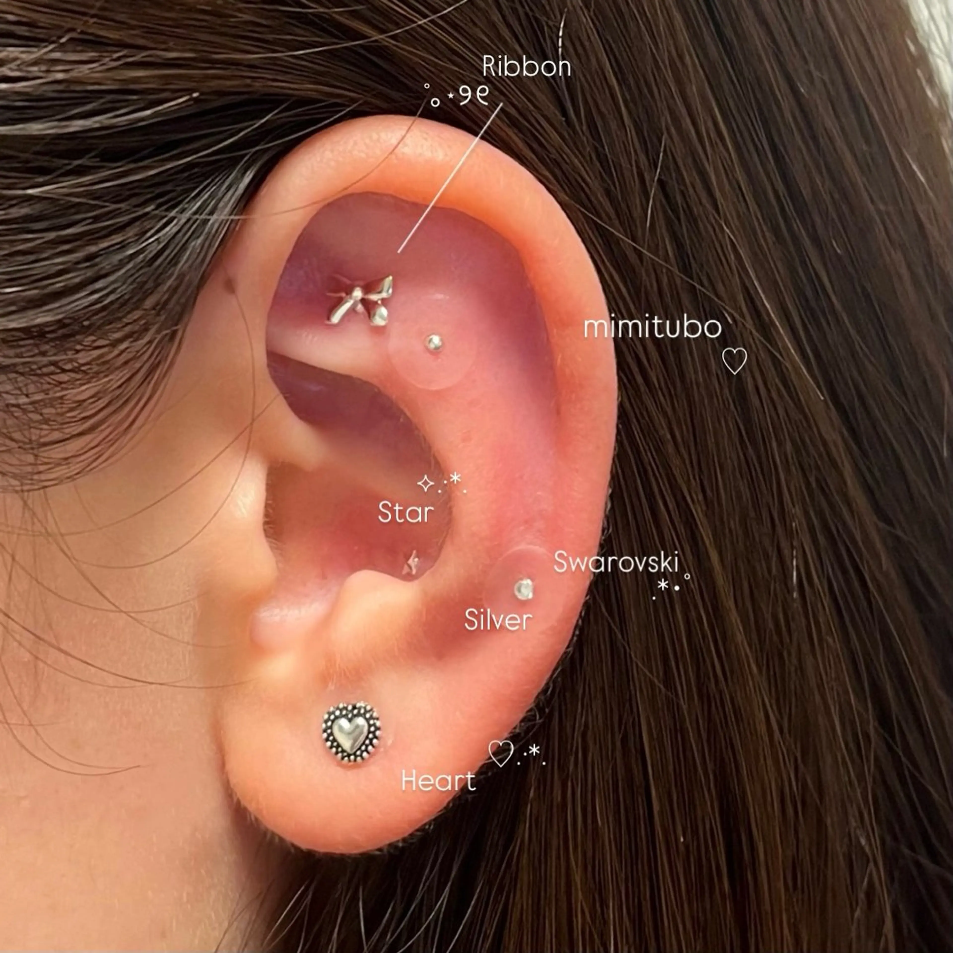 業界最安値✨ 耳つぼジュエリー👂🏻💎🎀の写真