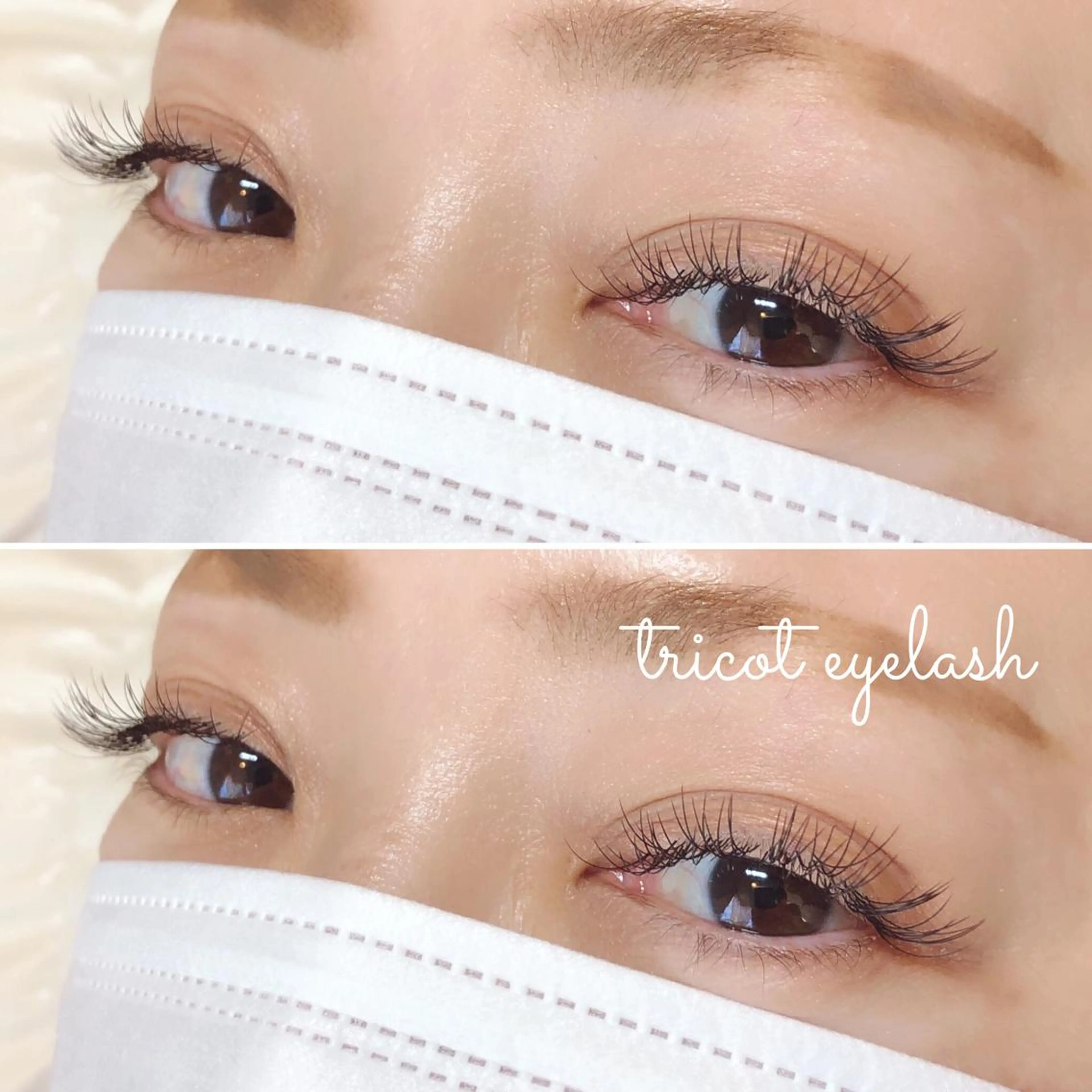 マツエク・マツパ カラーマツエク フラットラッシュ tricot 藤元のマツエク・マツパデザイン