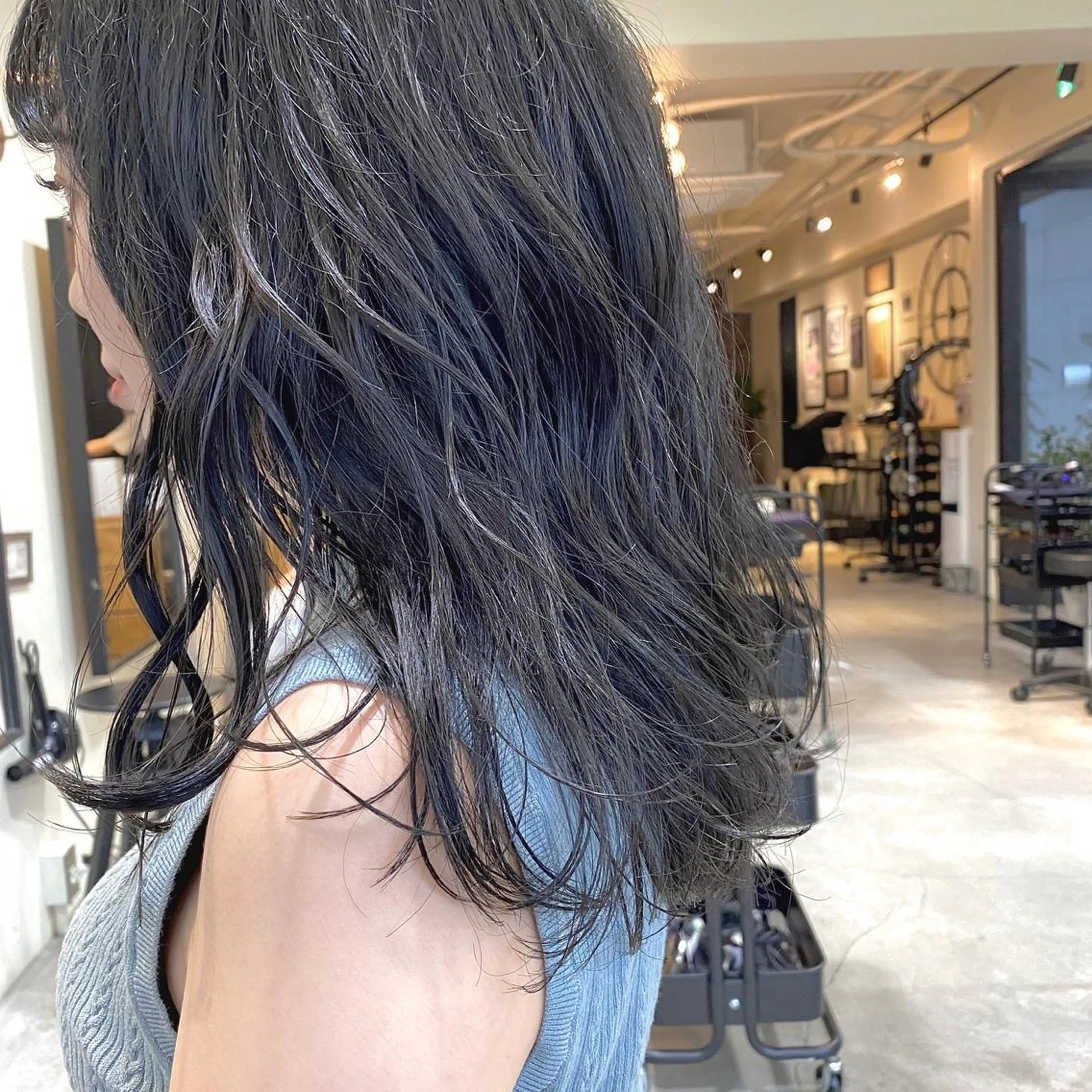 セミロング カラー ヘアアレンジ カット ヘアカラー トリートメント ヘッドスパ 【ダメージレス施術】 【透明感】北村 拓也のヘアスタイル