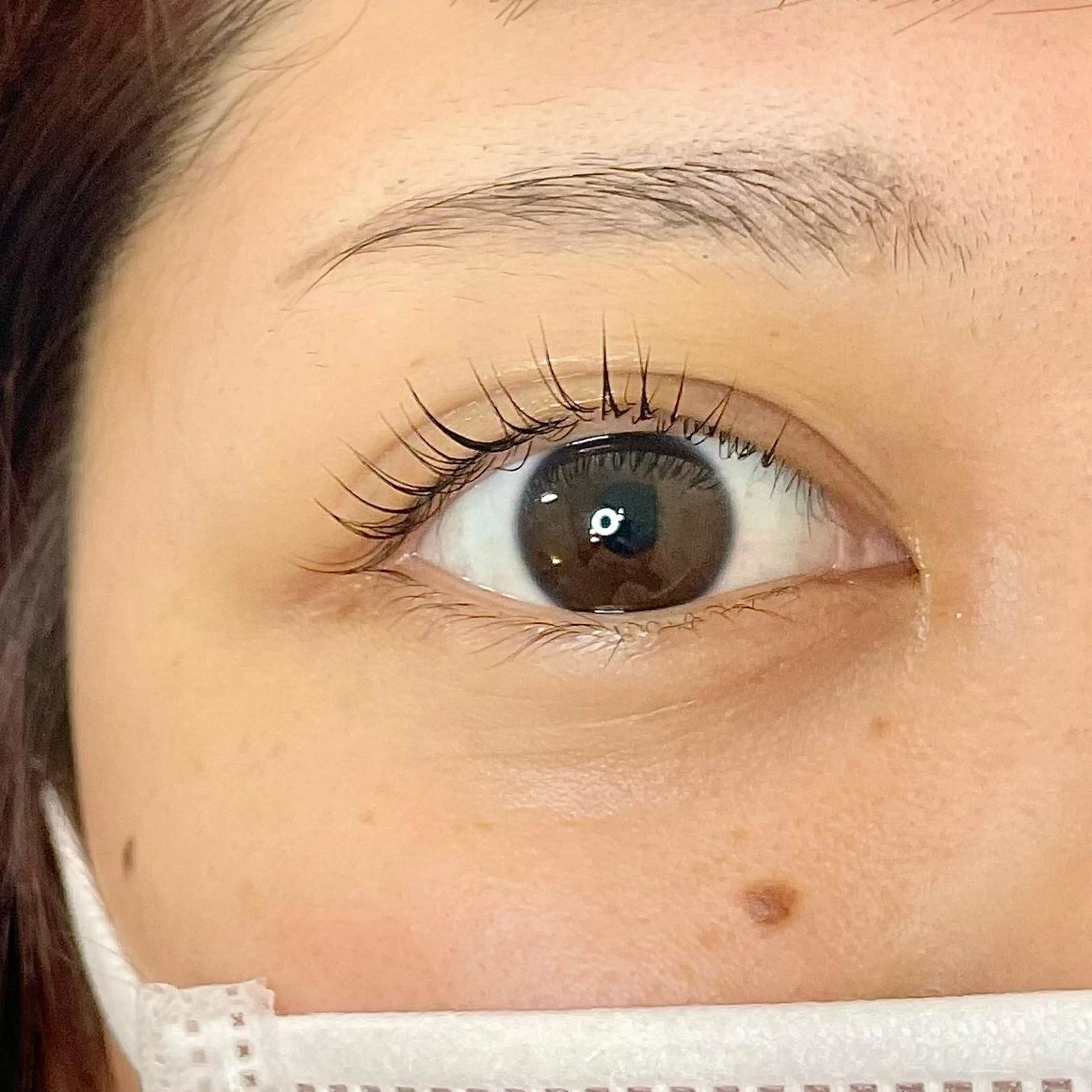 ミディアム カラー パーマ ヘアアレンジ メンズ キッズ ネイル マツエク・マツパ アイブロウ ナチュラル マツパ nail&eye Aoのマツエク・マツパデザイン