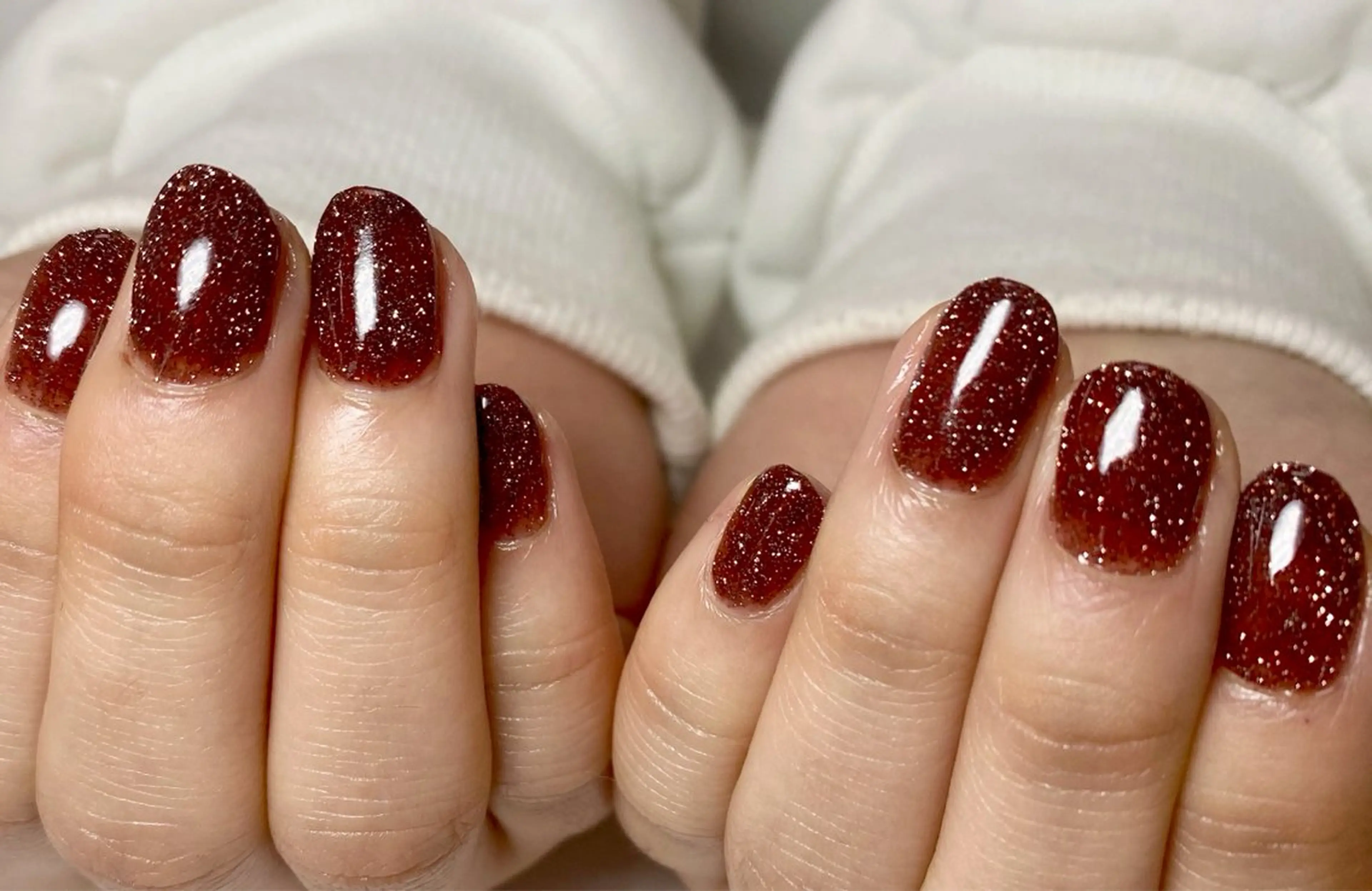 ネイル ブラウン フラッシュネイル Nail Salon K 🧸美爪育成のネイルデザイン
