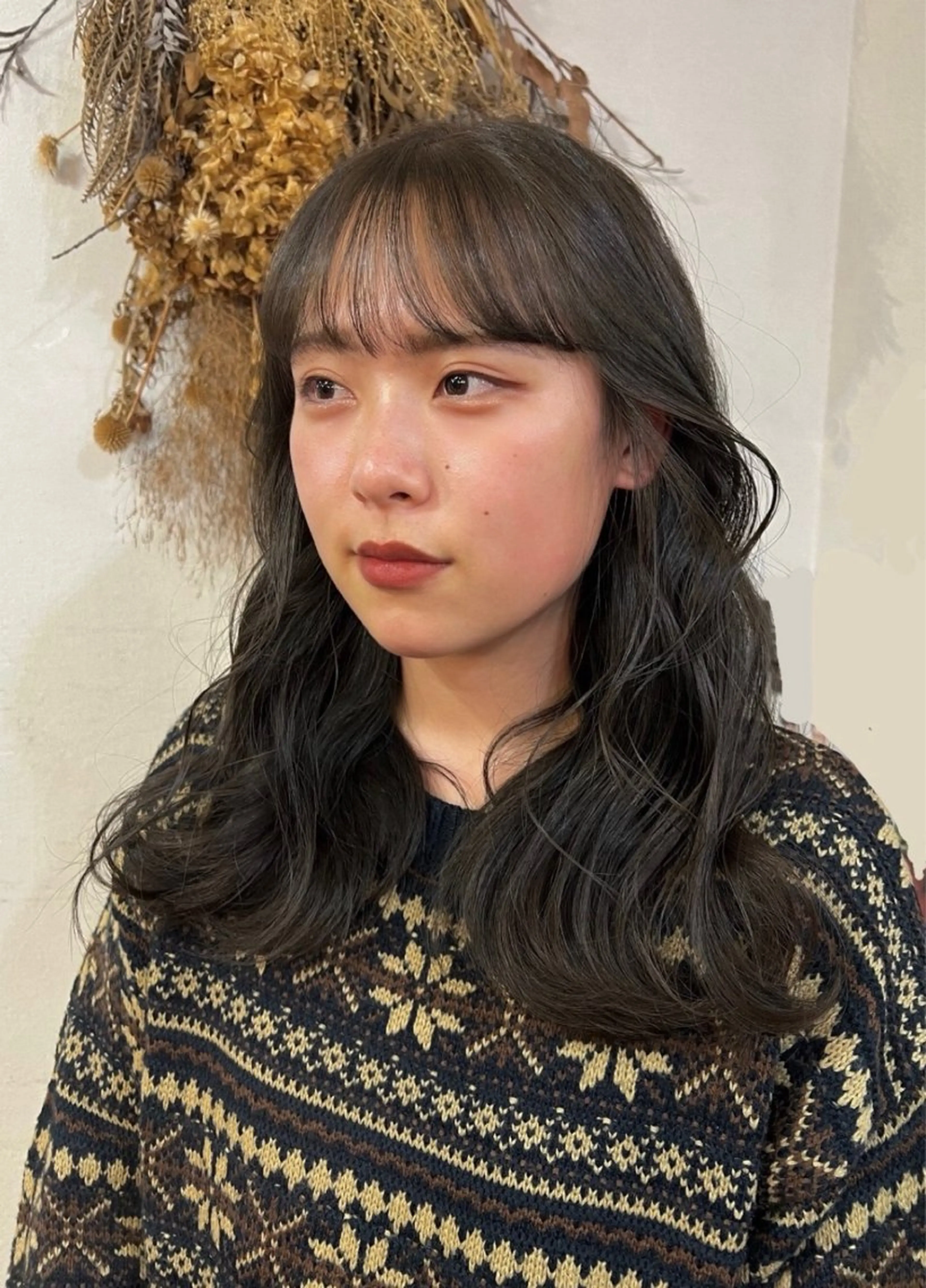 ロング カラー ヘアセット 韓国ヘア 🎀華澄のヘアスタイル