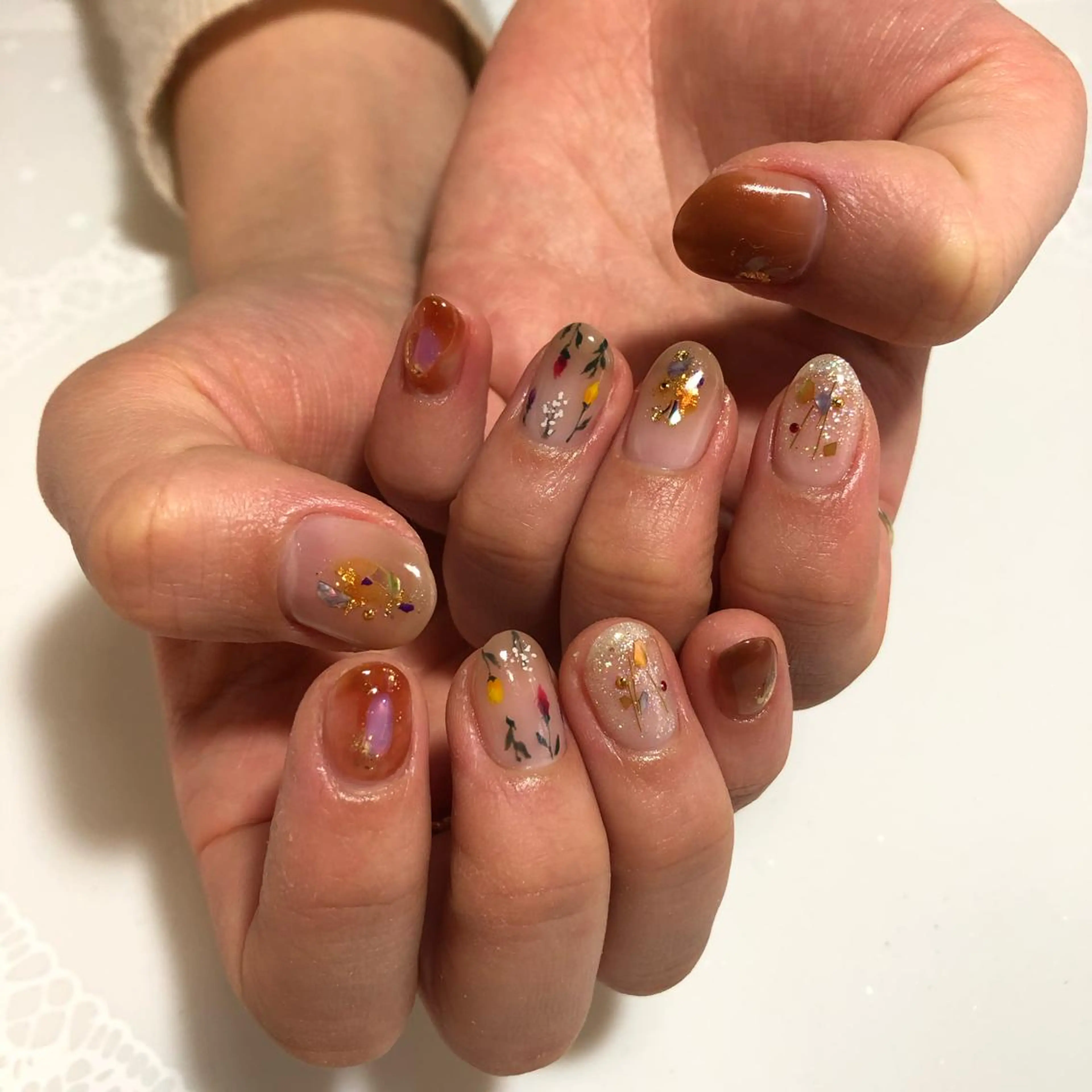 ネイル ニュアンスネイル g-up nail所属・米田 律子のネイルデザイン