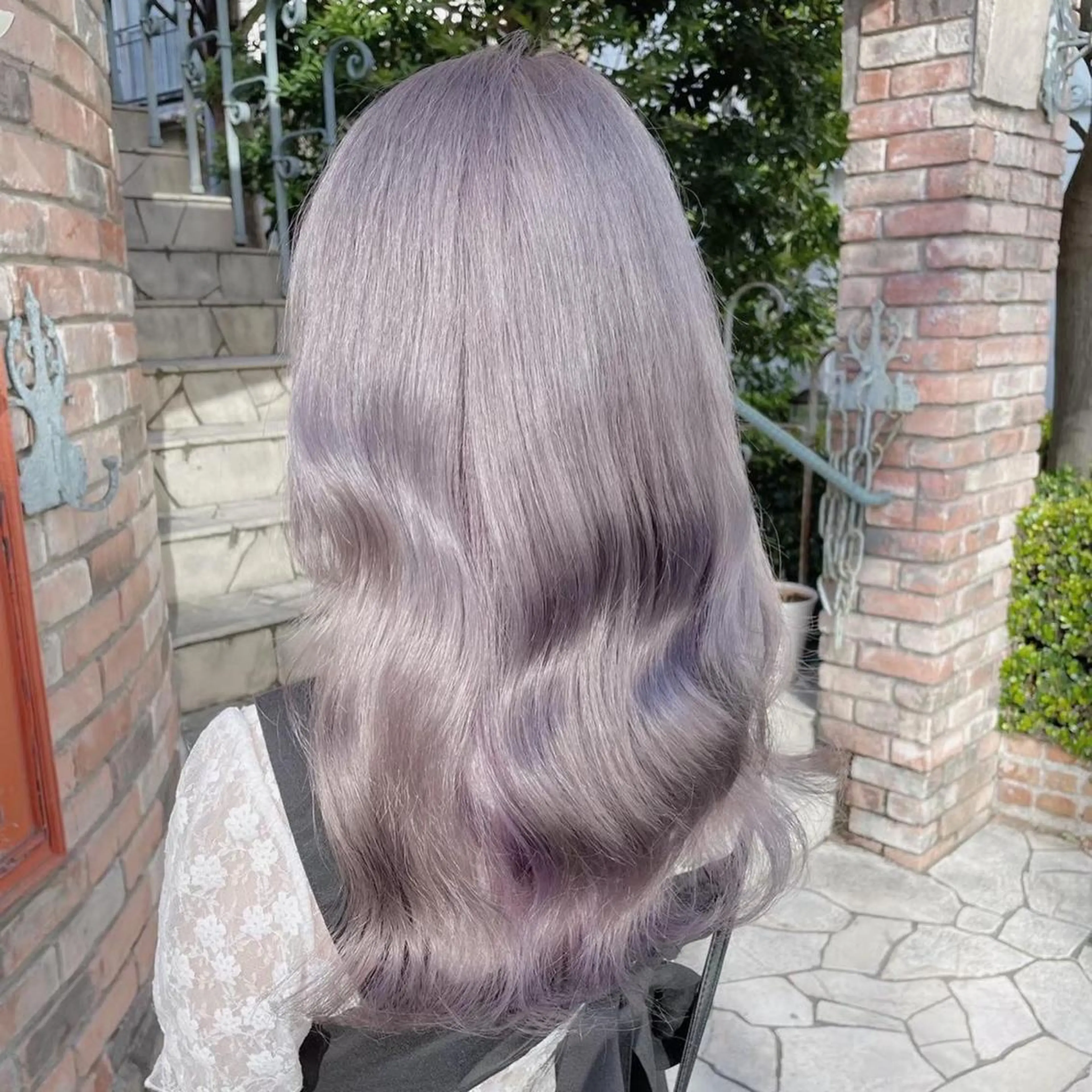 ロング カラー ヘアアレンジ ヘアカラー トリートメント ヘアセット 🩶【推しハイトーン 】yuzu🩶のヘアスタイル