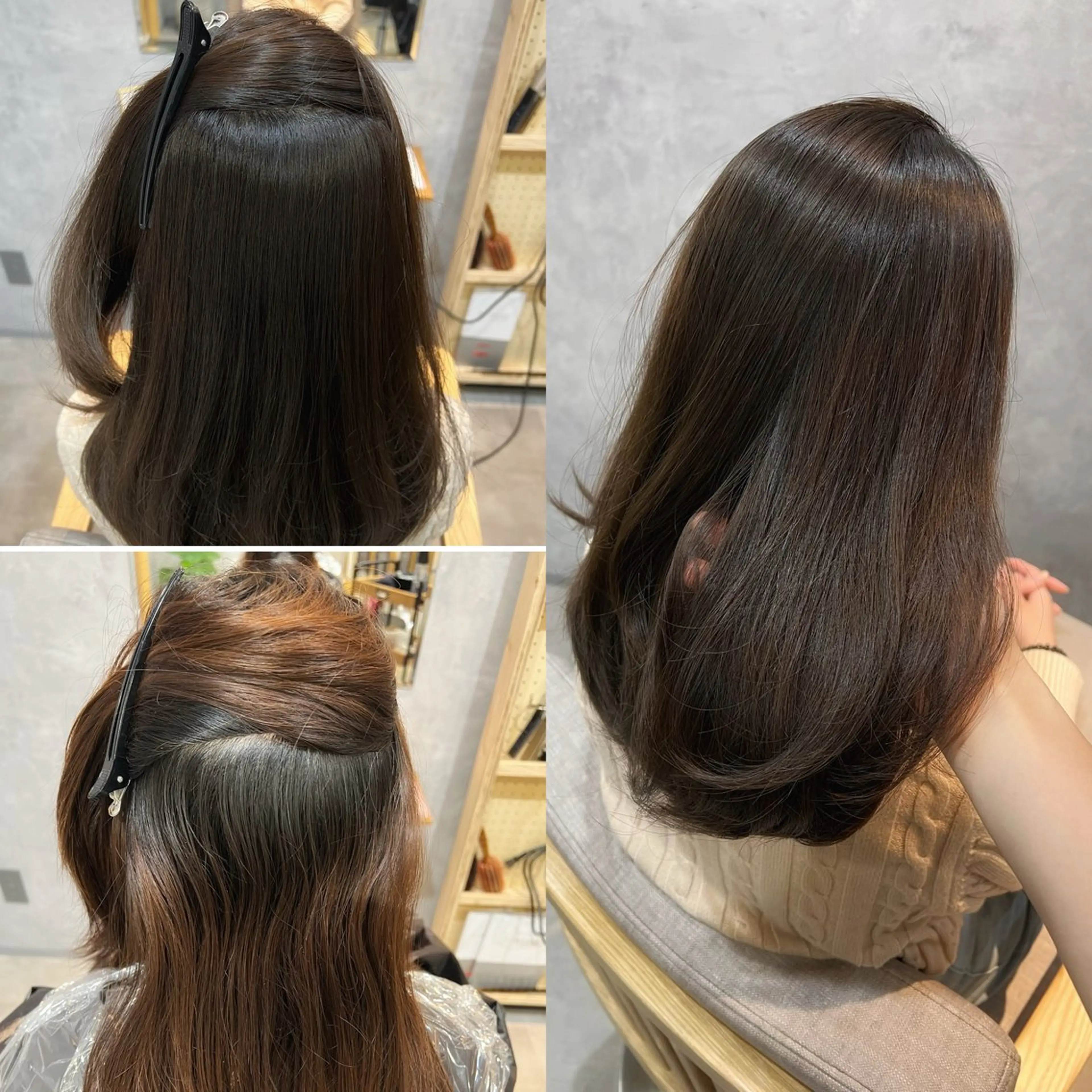 ロング 縮毛矯正 中村 ひなたのヘアスタイル