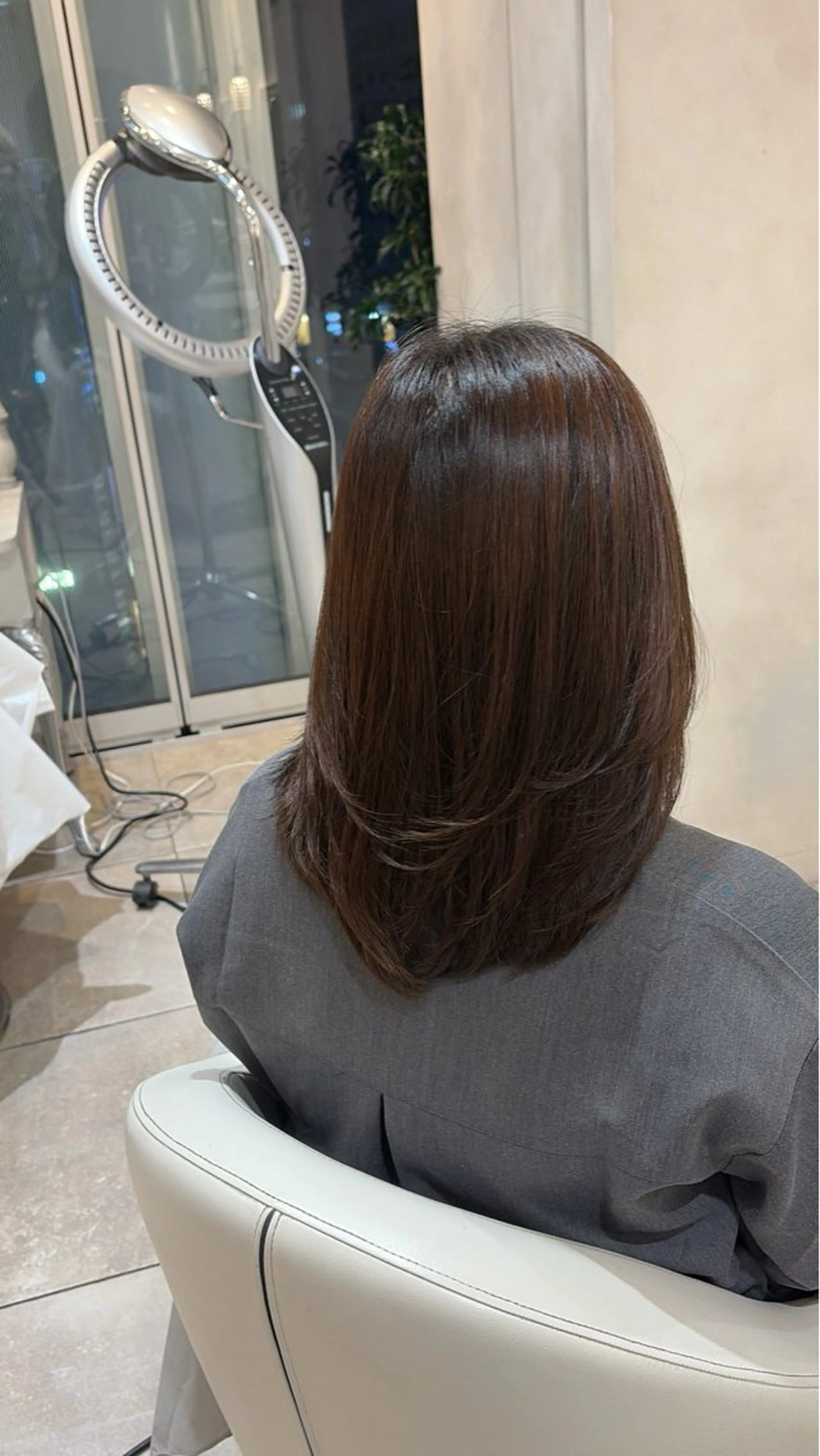 カラー ヘアカラー 地毛風ストレート/ ケアカラー/セキネのヘアスタイル